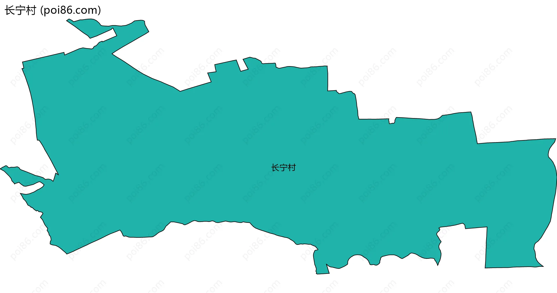 长宁村边界地图
