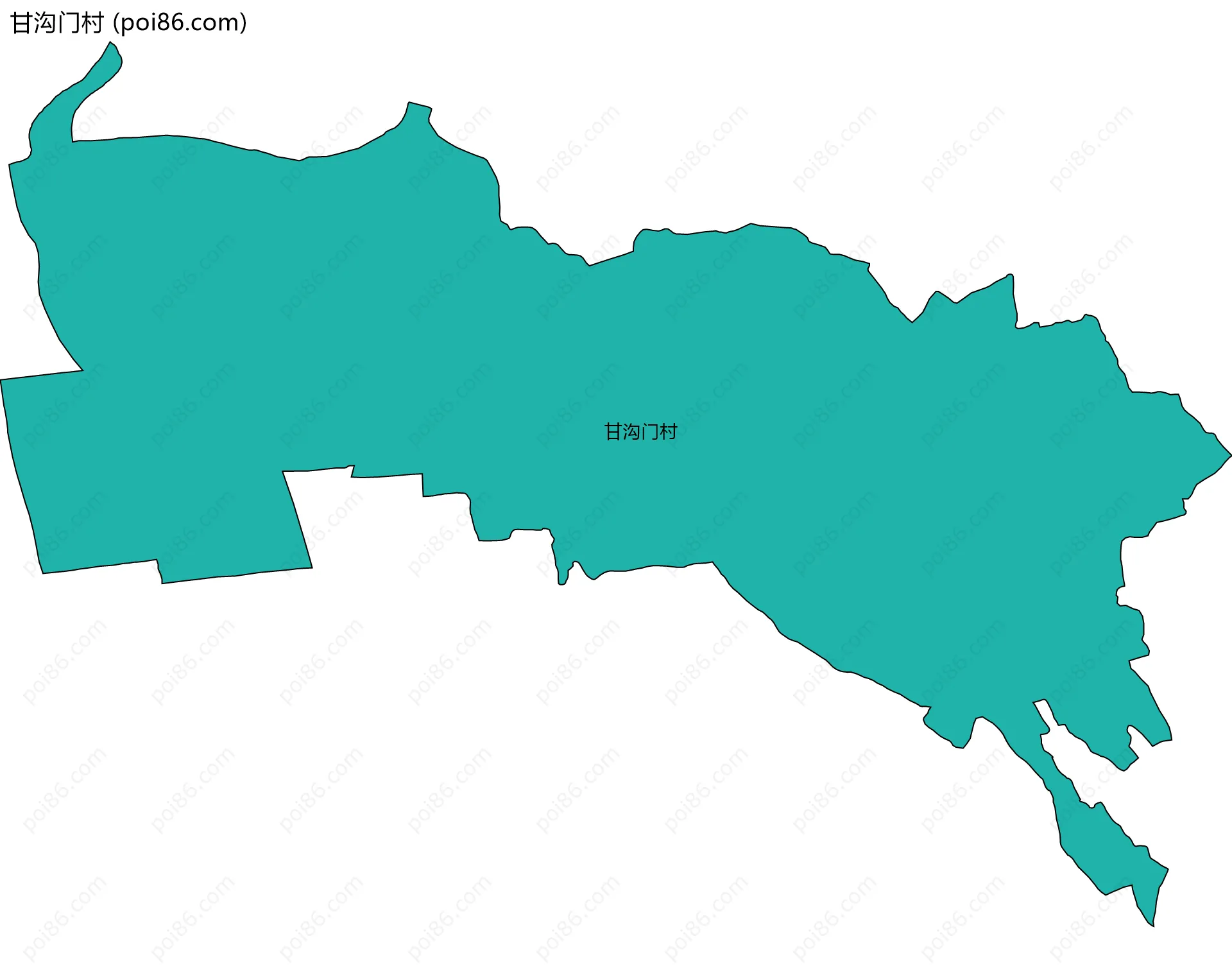 甘沟门村边界地图