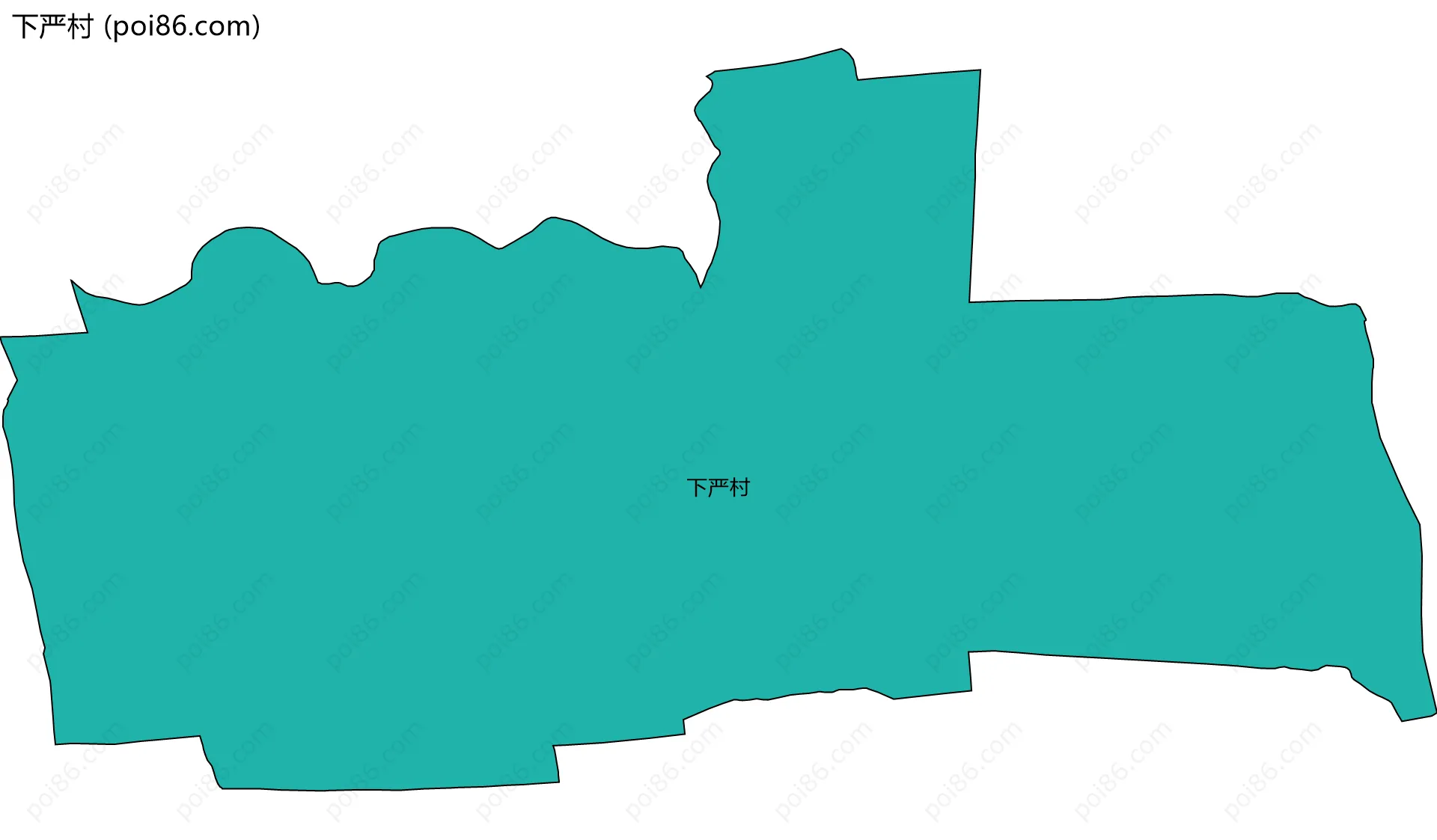 下严村边界地图