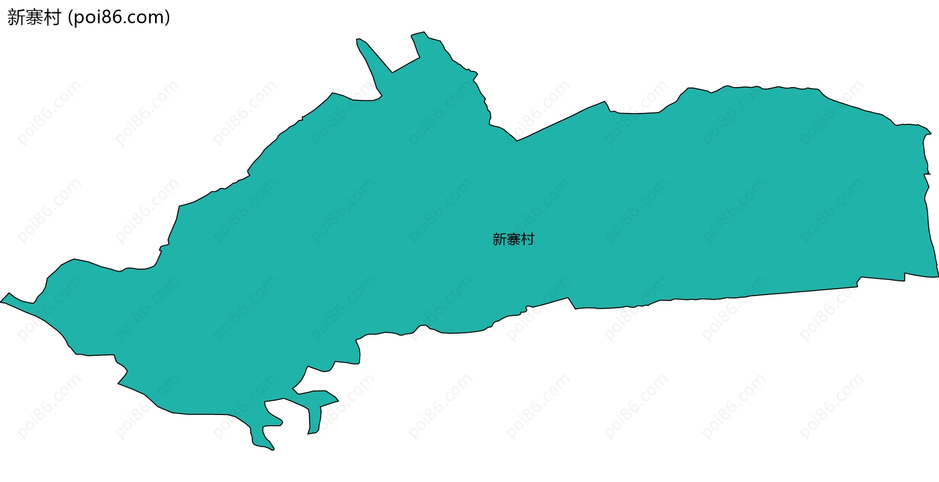 新寨村边界地图