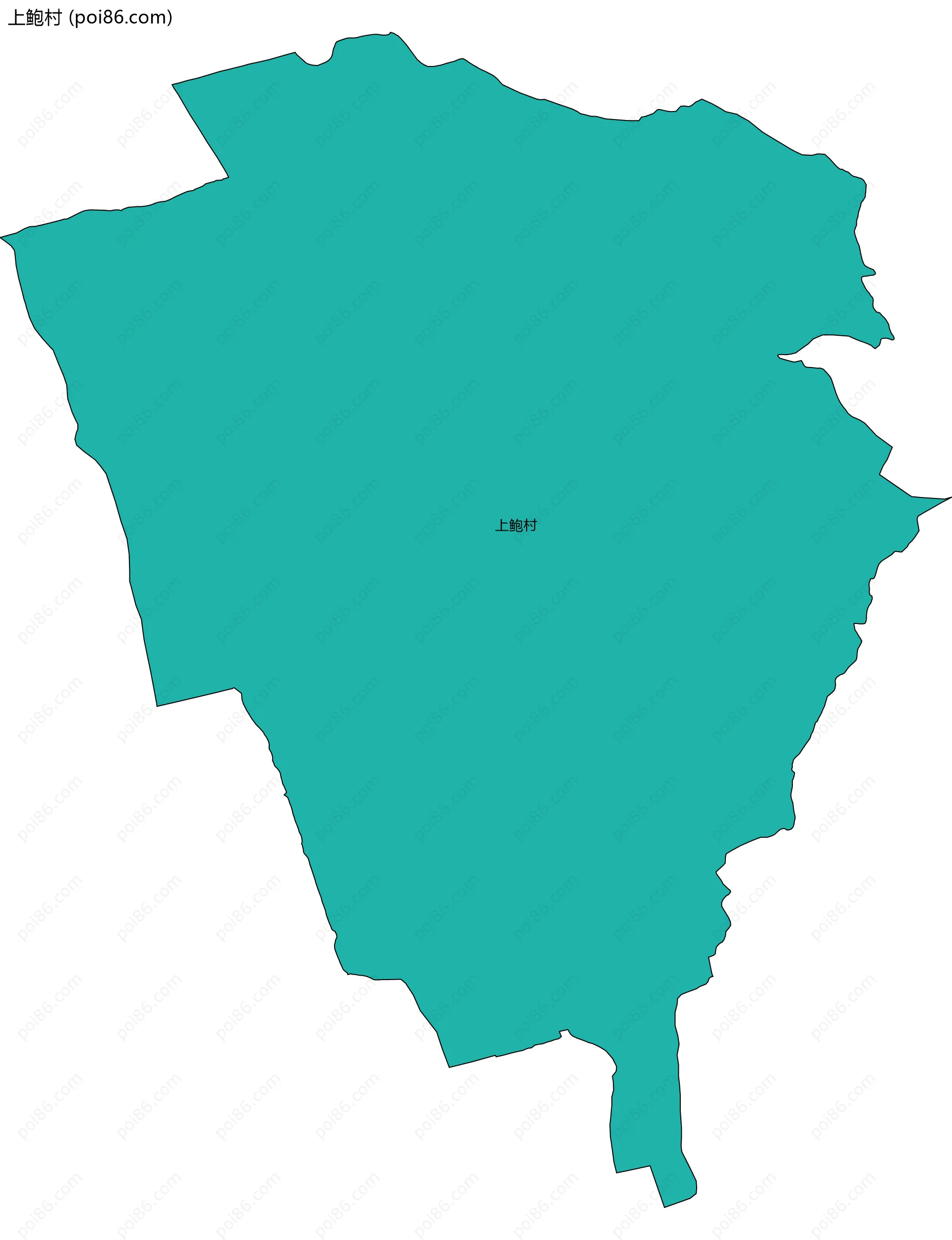 上鲍村边界地图