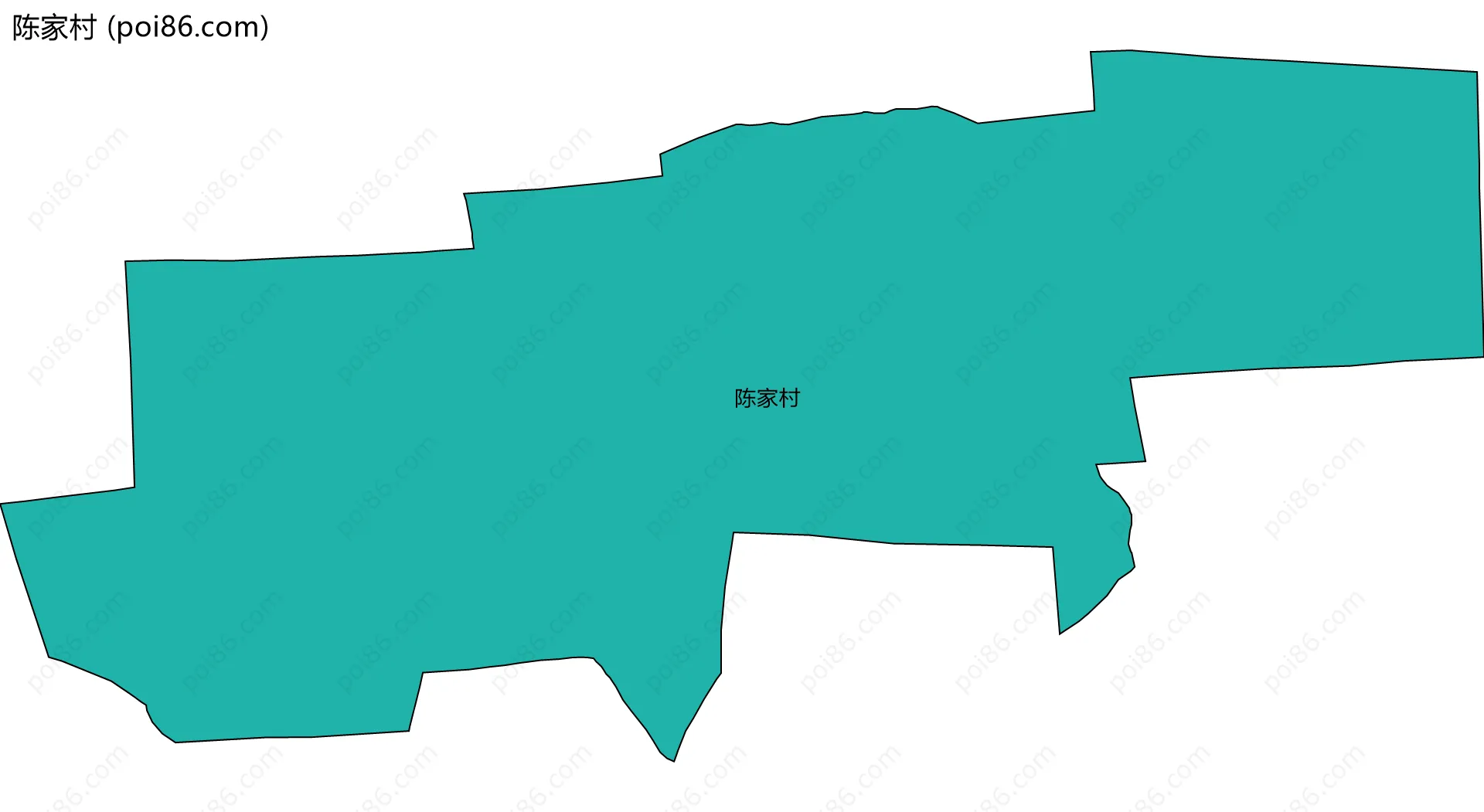 陈家村边界地图