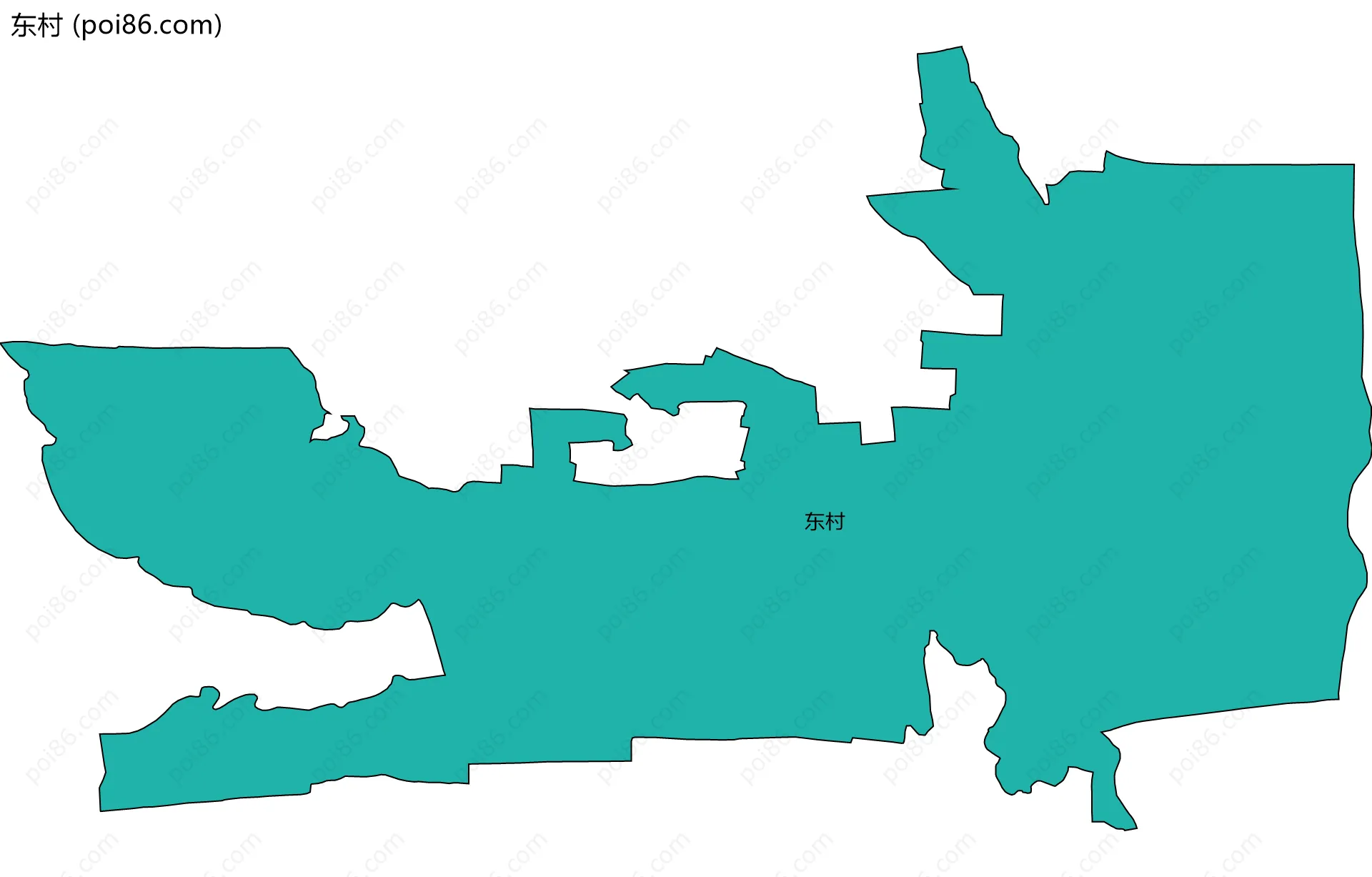 东村边界地图