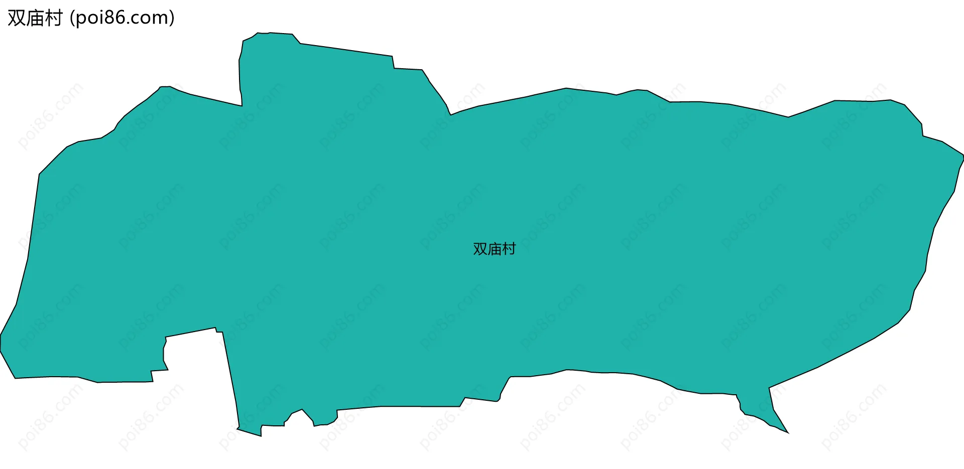 双庙村边界地图