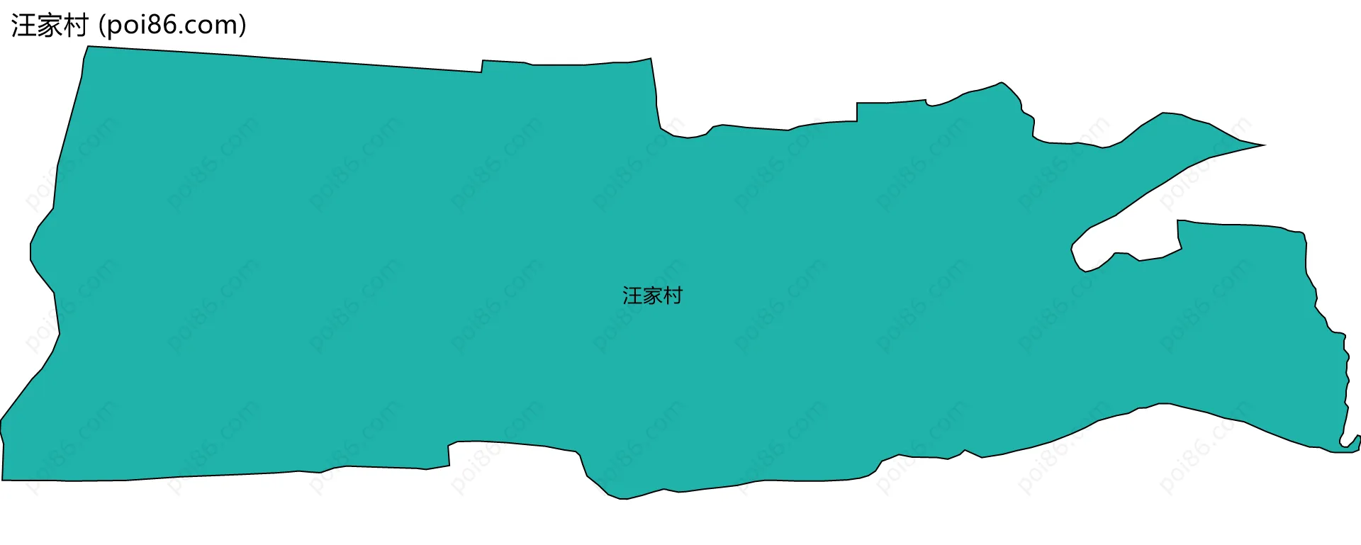 汪家村边界地图