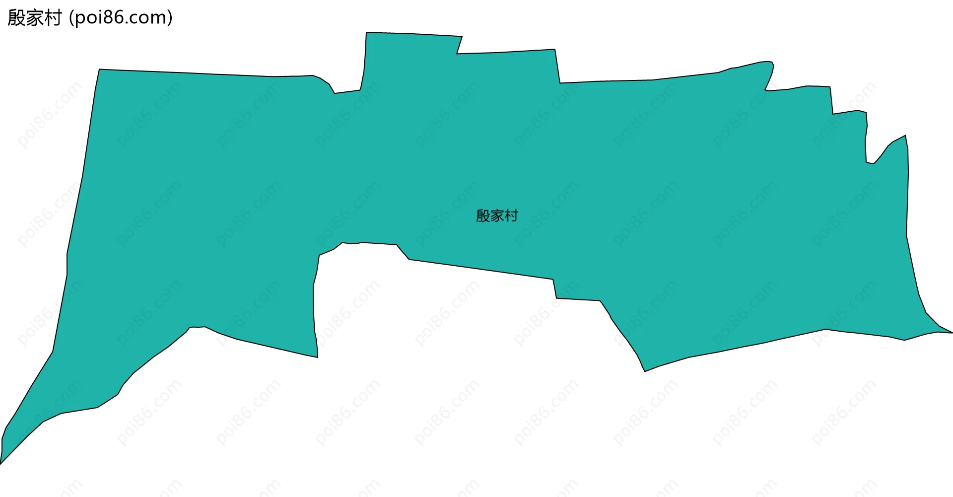 殷家村边界地图