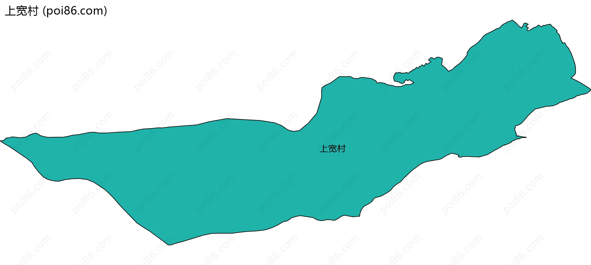 上宽村边界地图