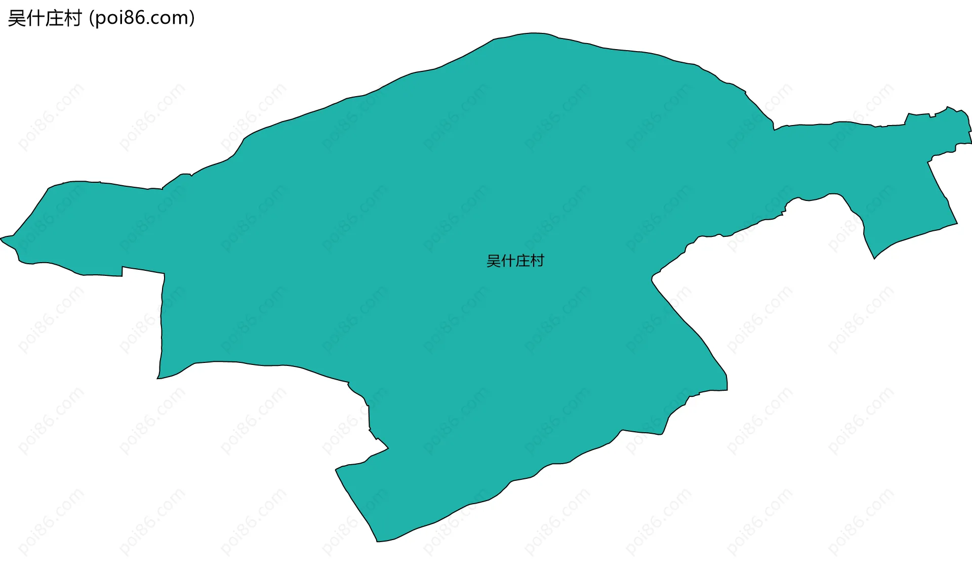 吴什庄村边界地图
