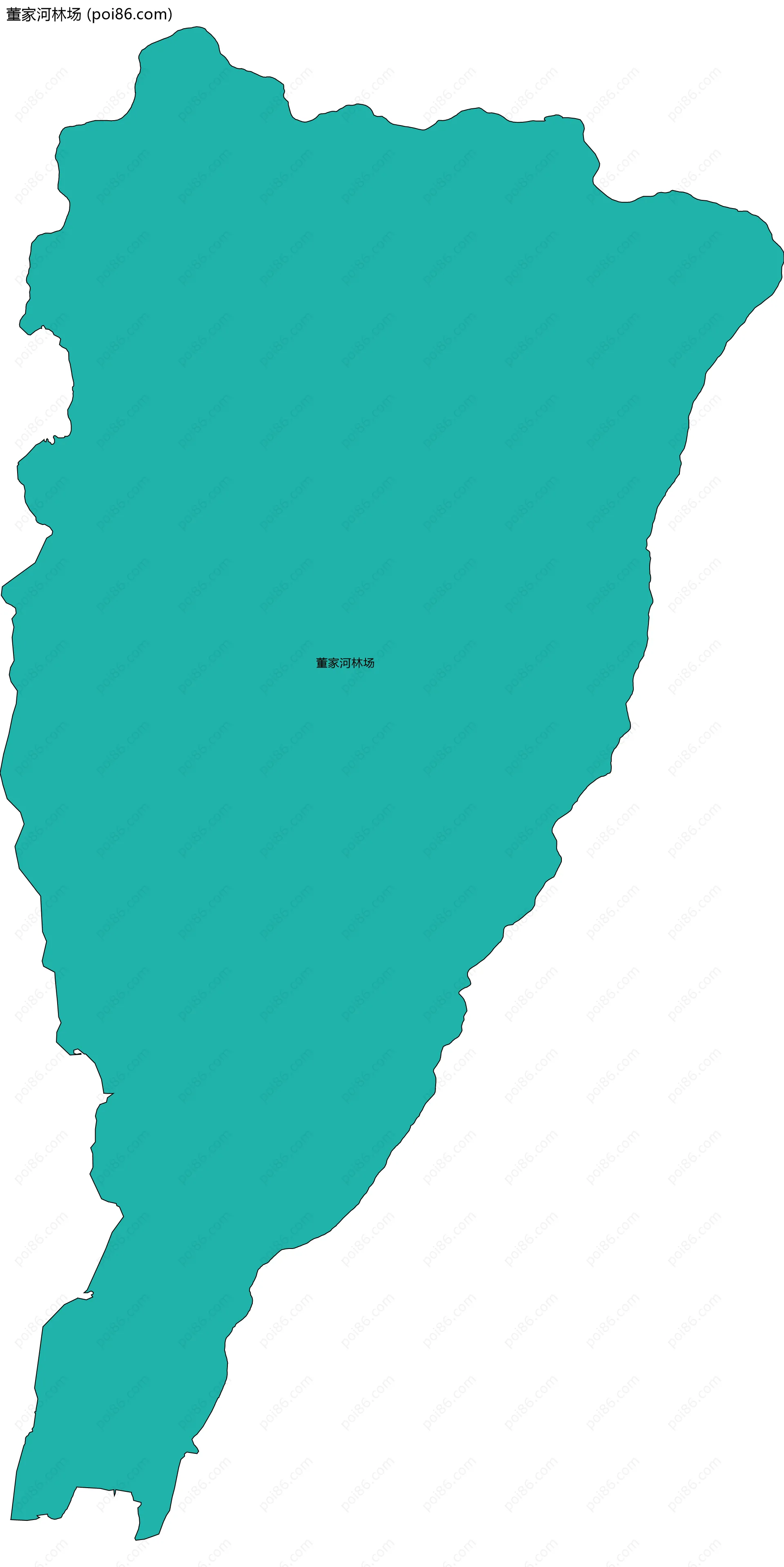 董家河林场边界地图