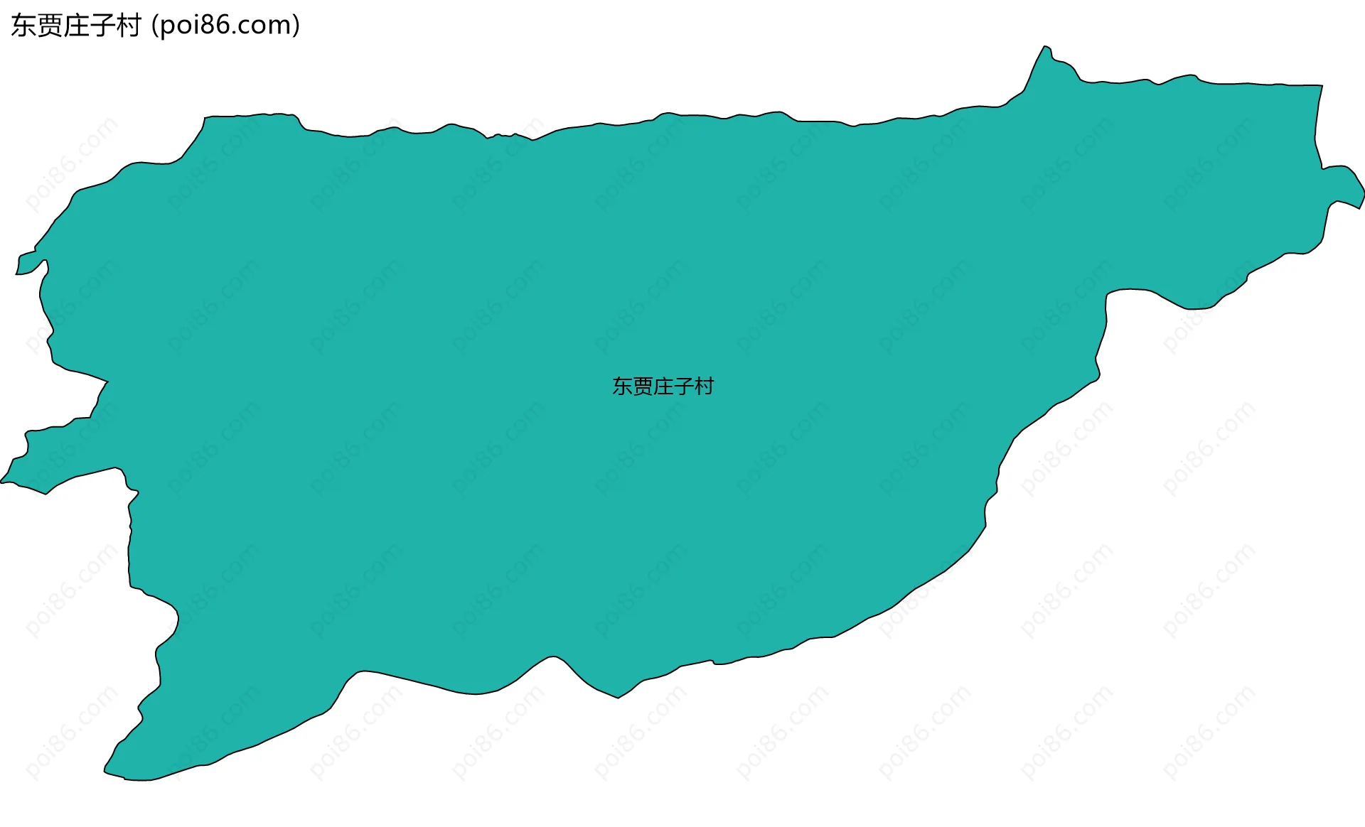 东贾庄子村边界地图