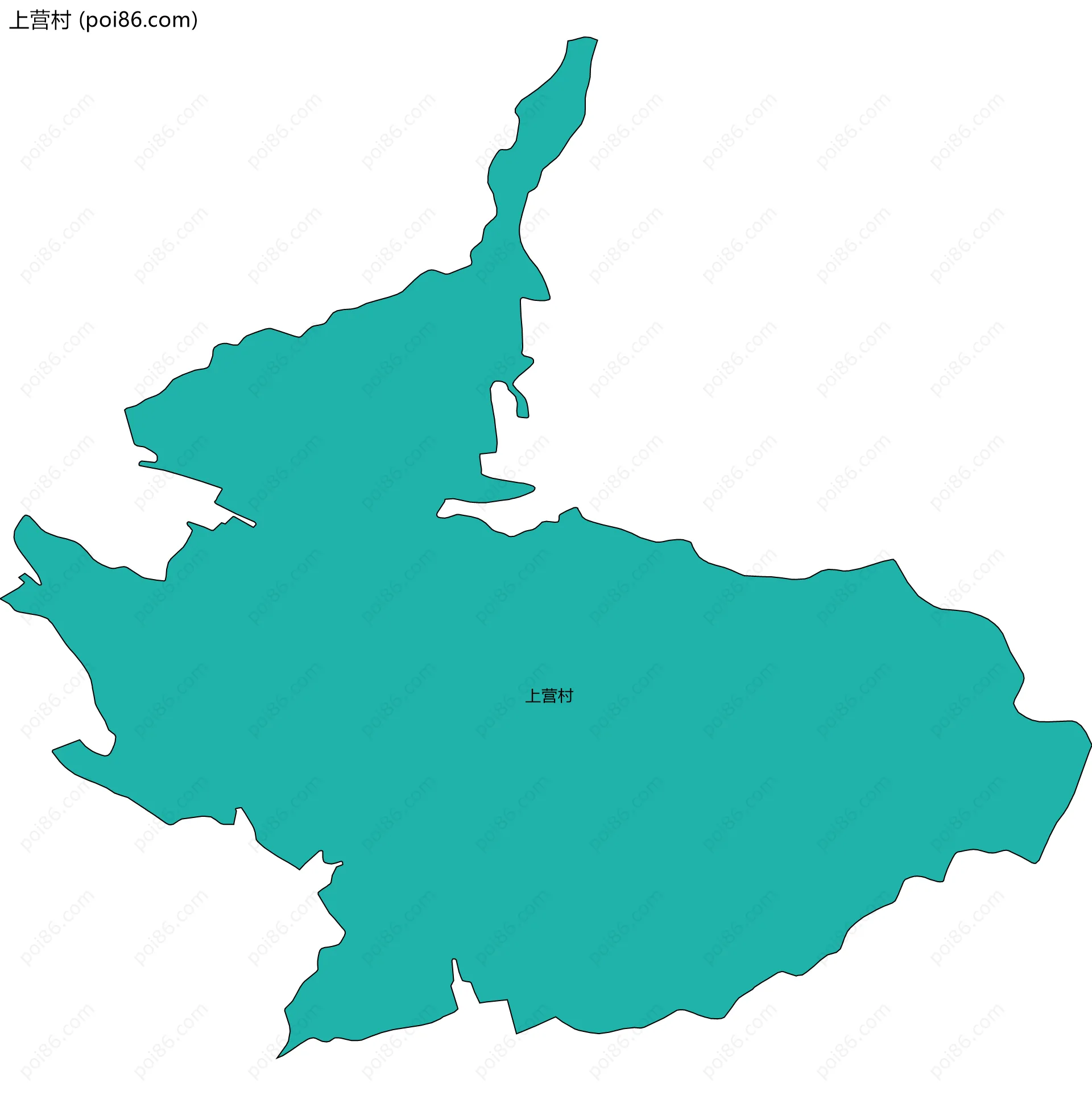 上营村边界地图