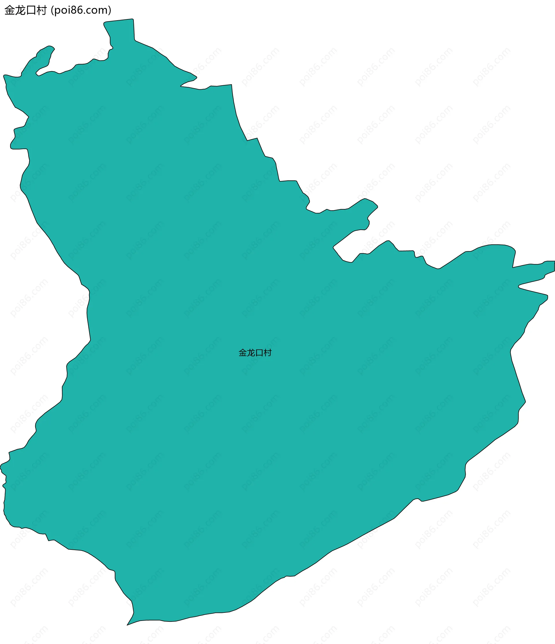 金龙口村边界地图