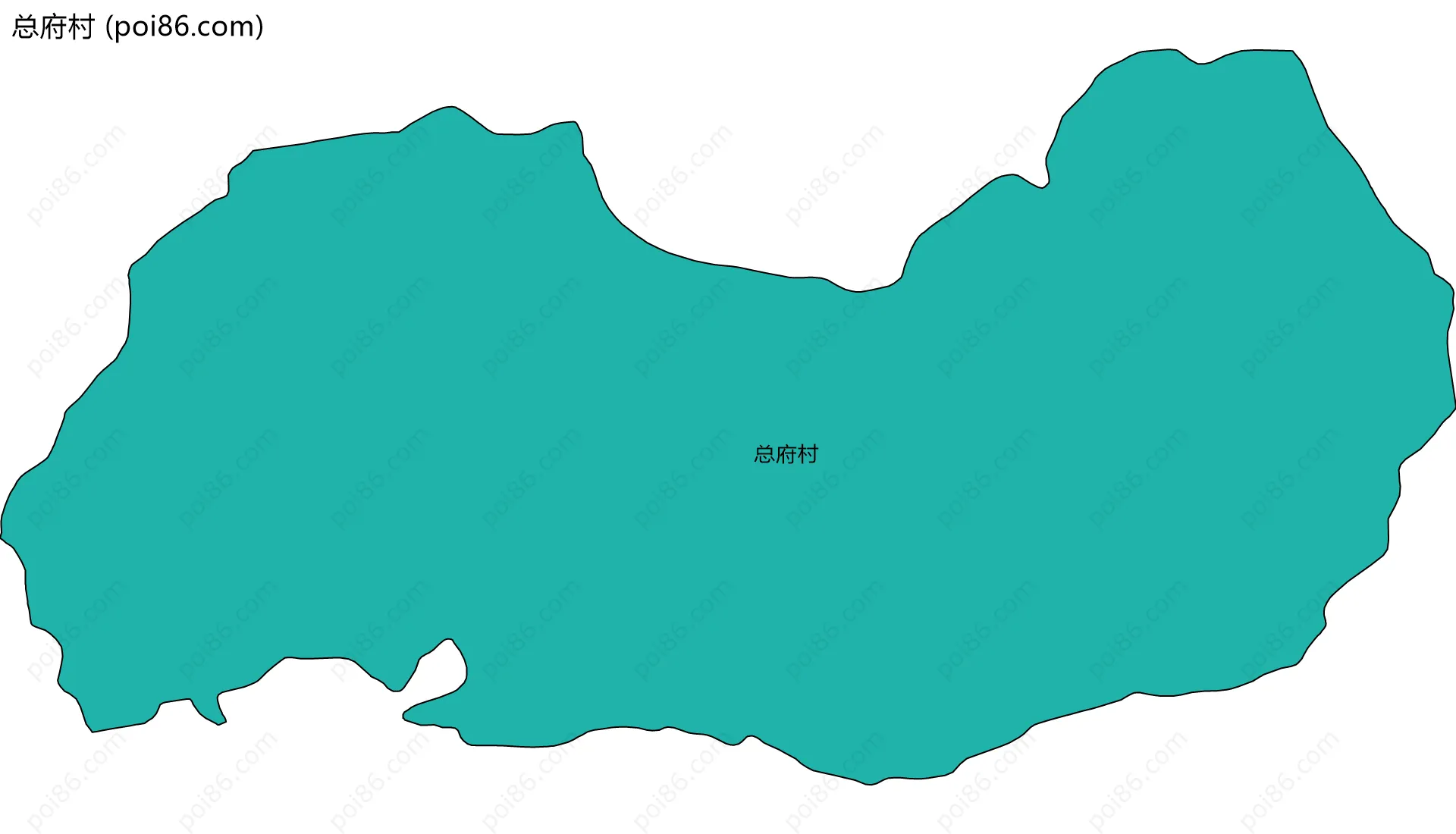 总府村边界地图