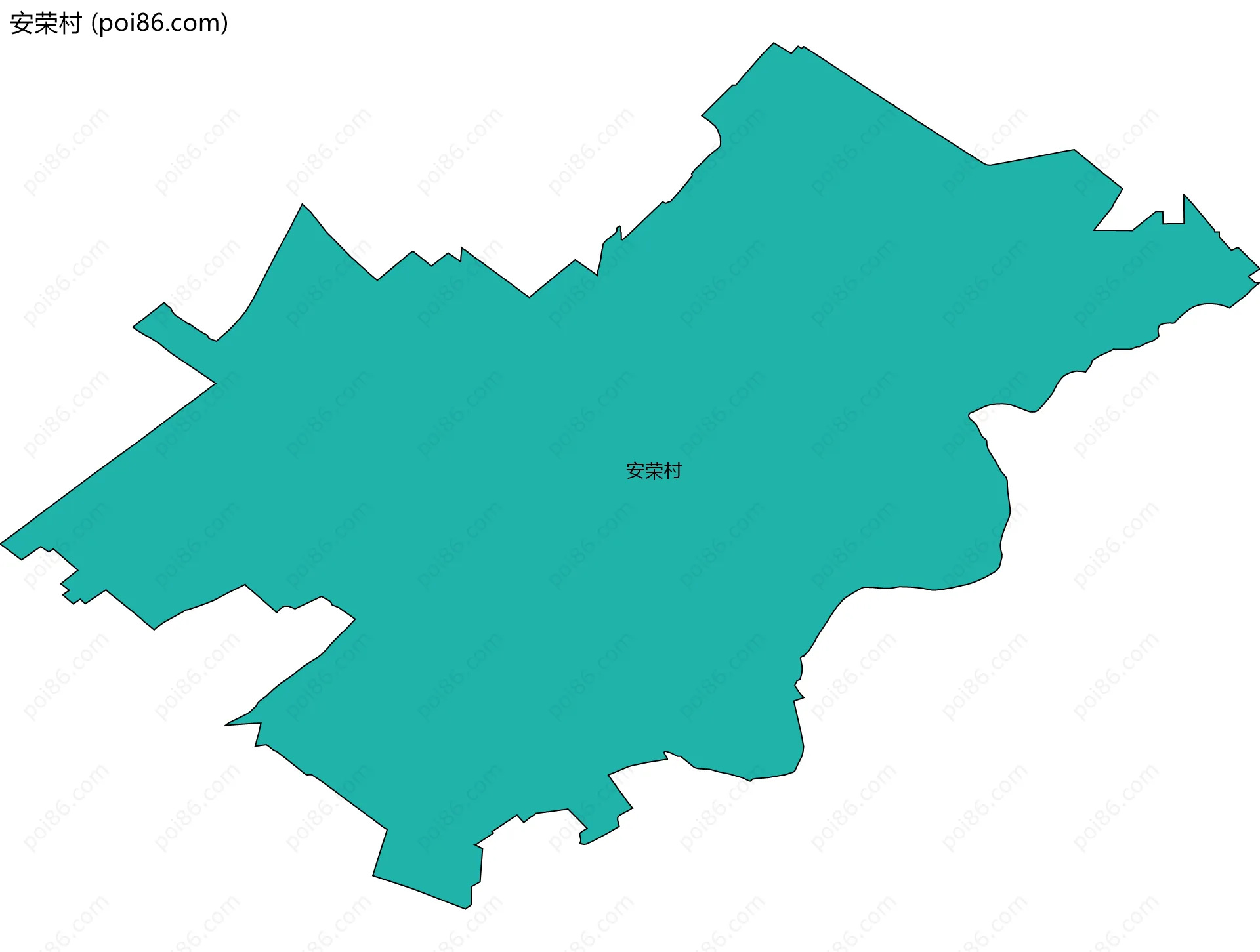 安荣村边界地图