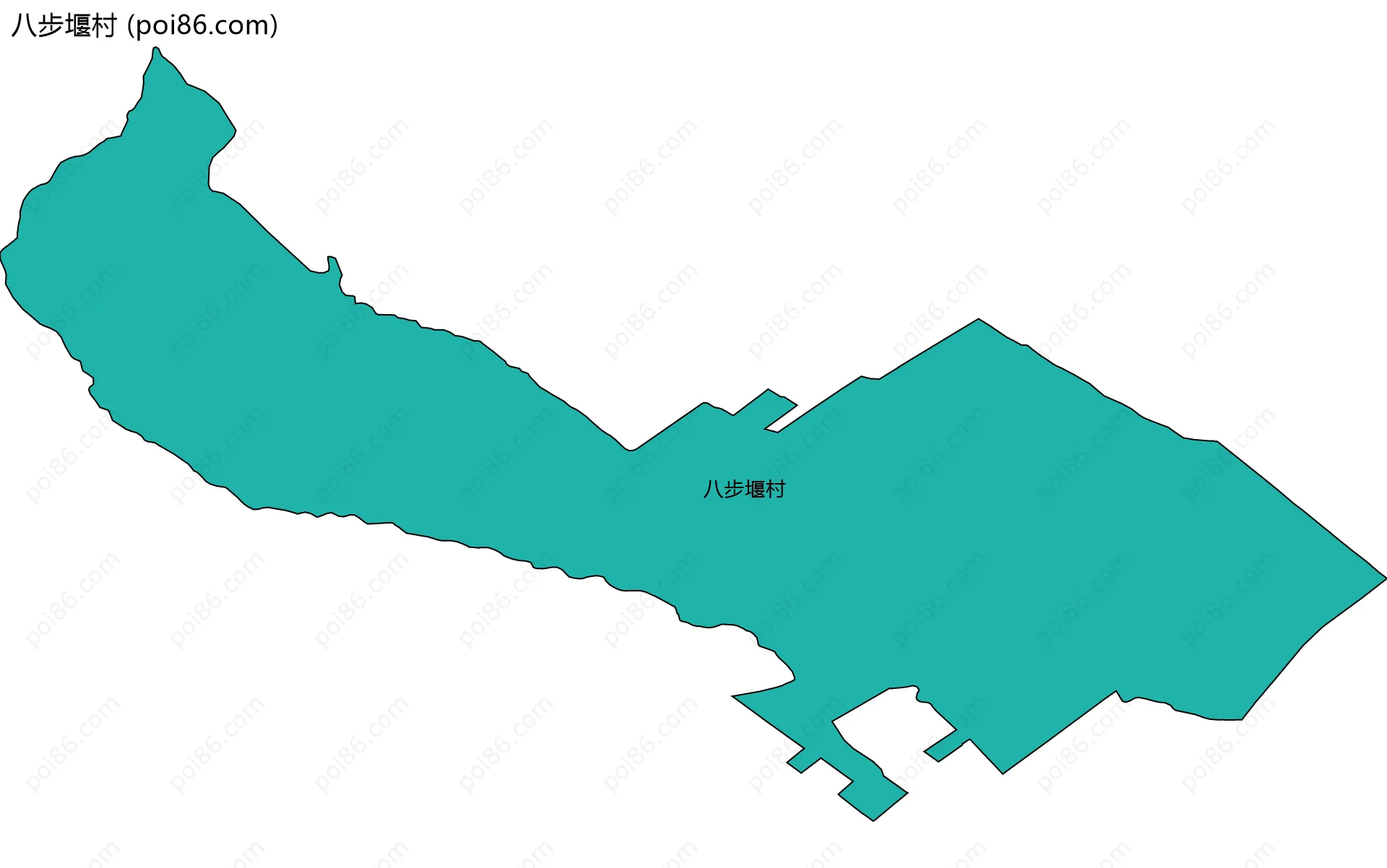 八步堰村边界地图