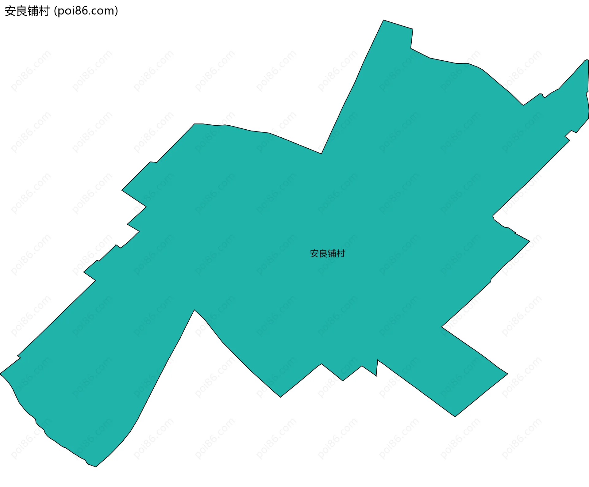 安良铺村边界地图