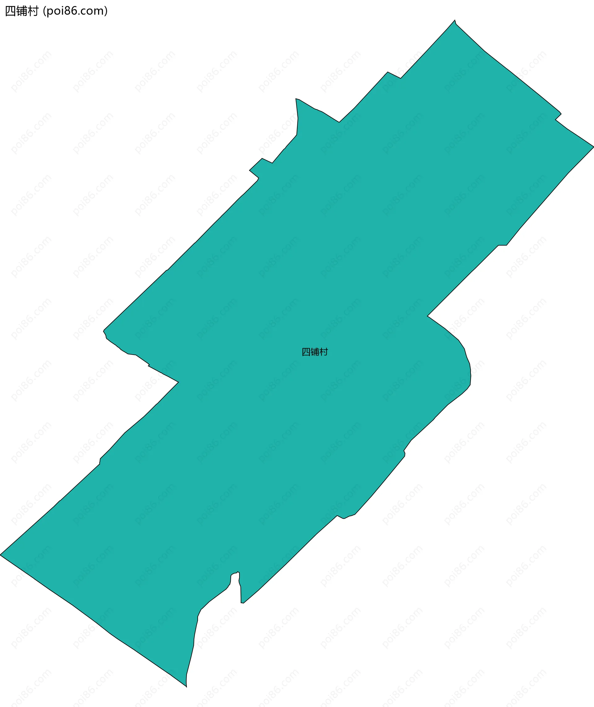 四铺村边界地图