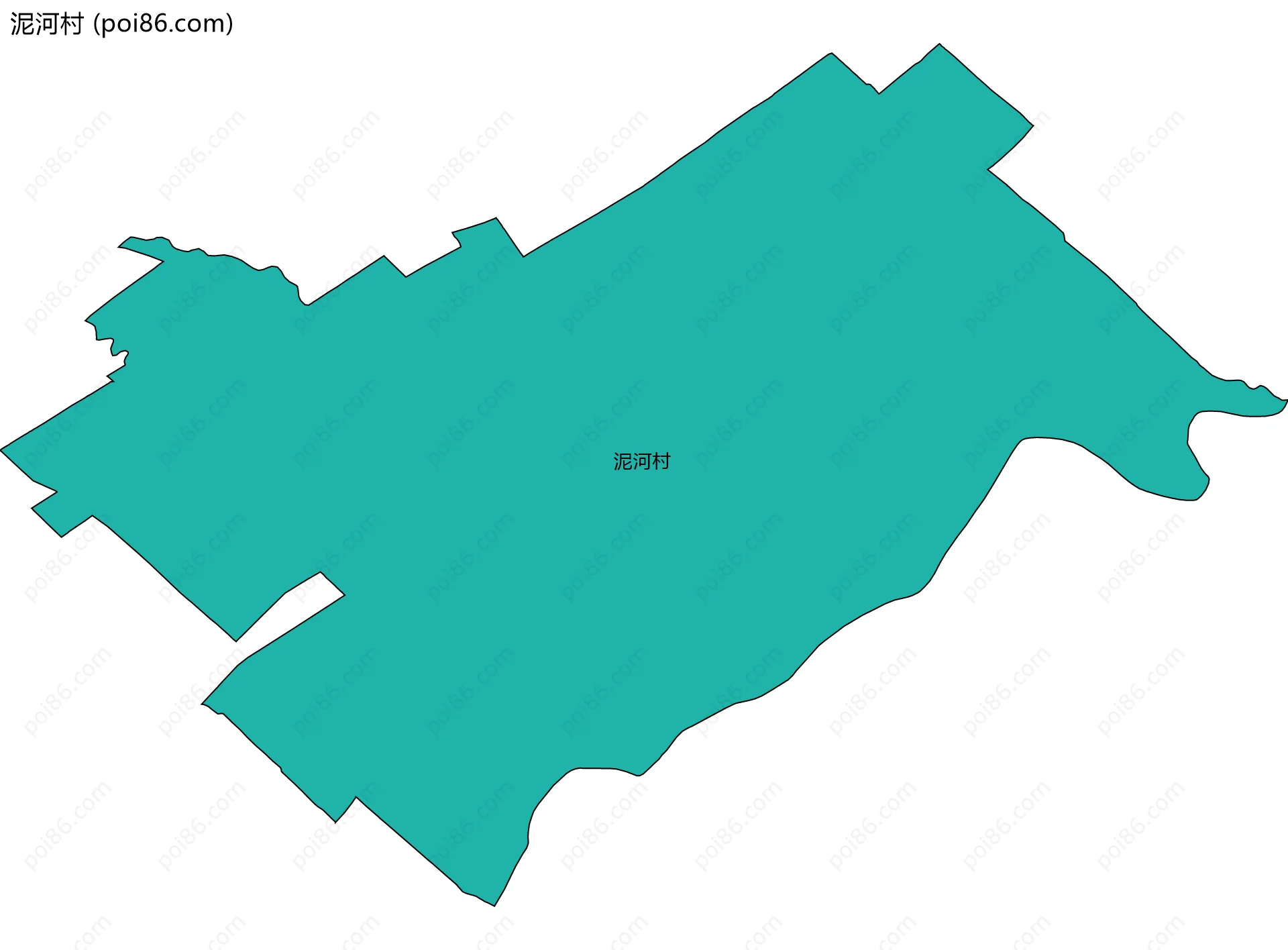 泥河村边界地图