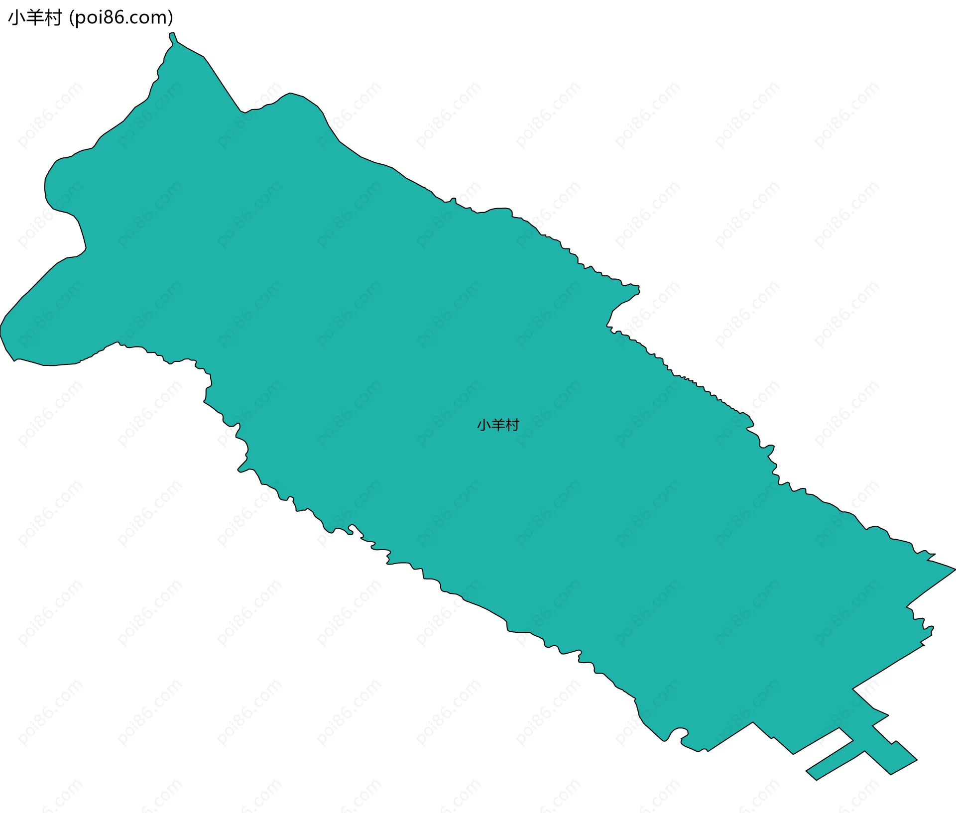 小羊村边界地图
