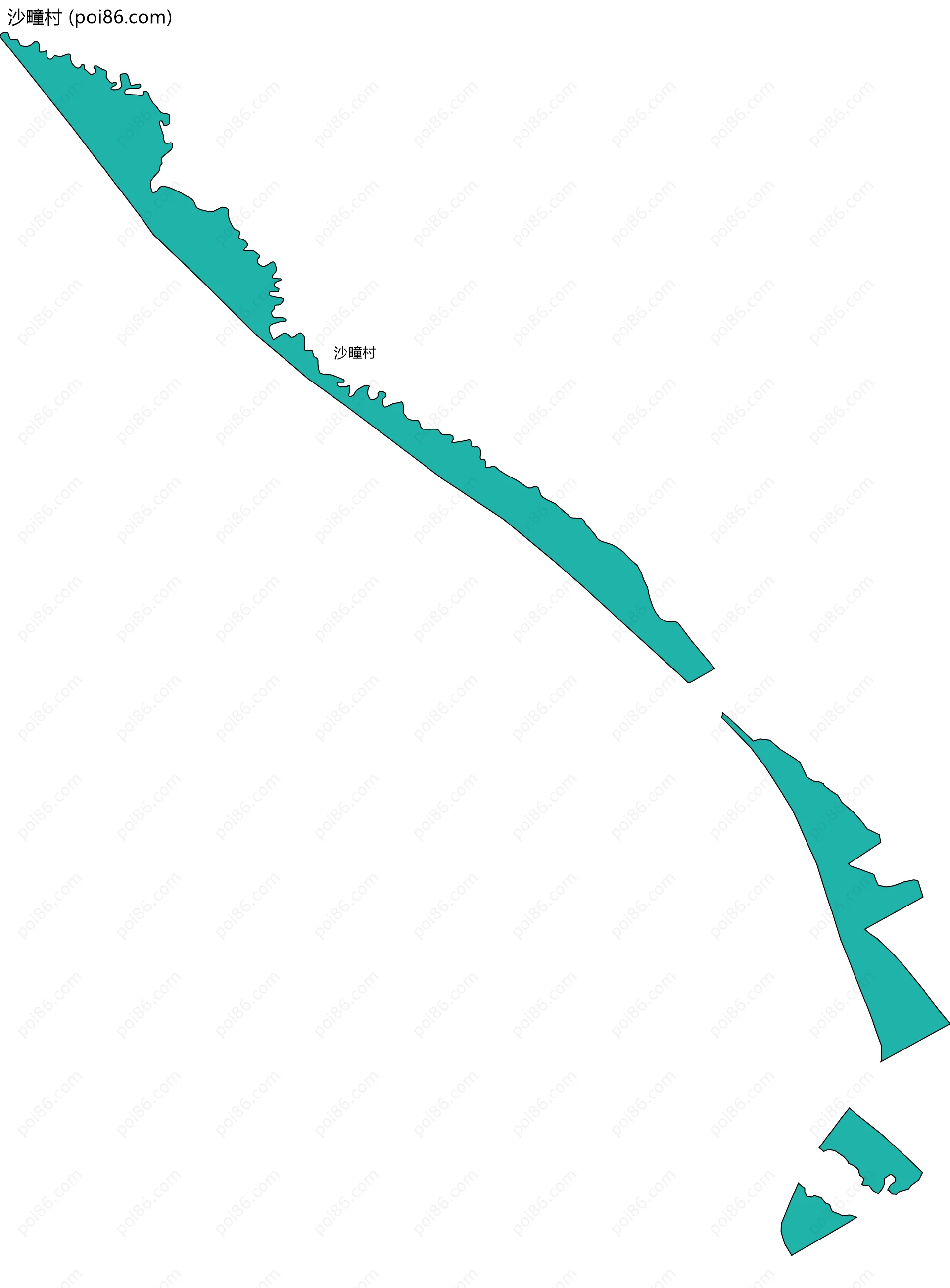 沙疃村边界地图