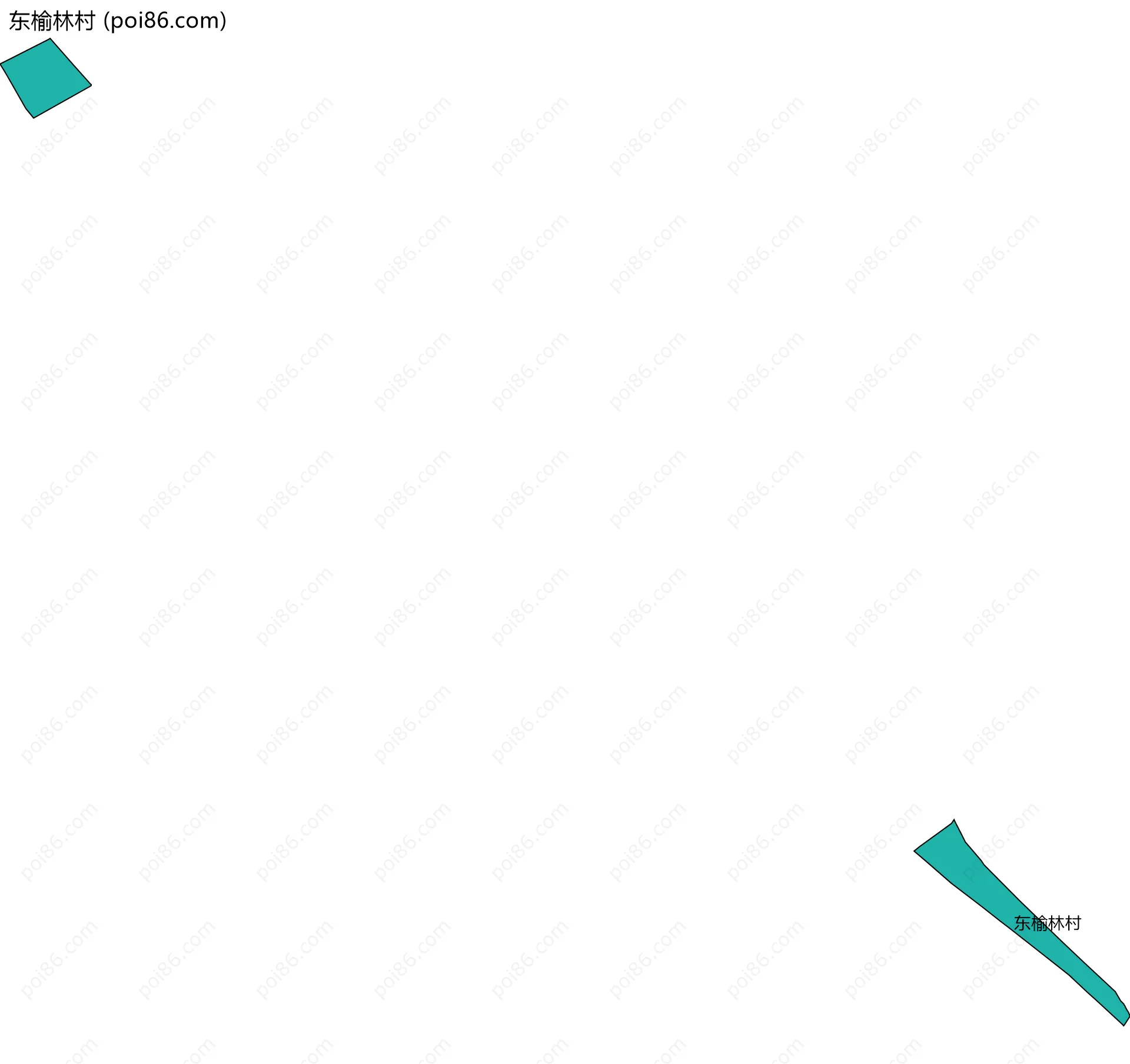 东榆林村边界地图