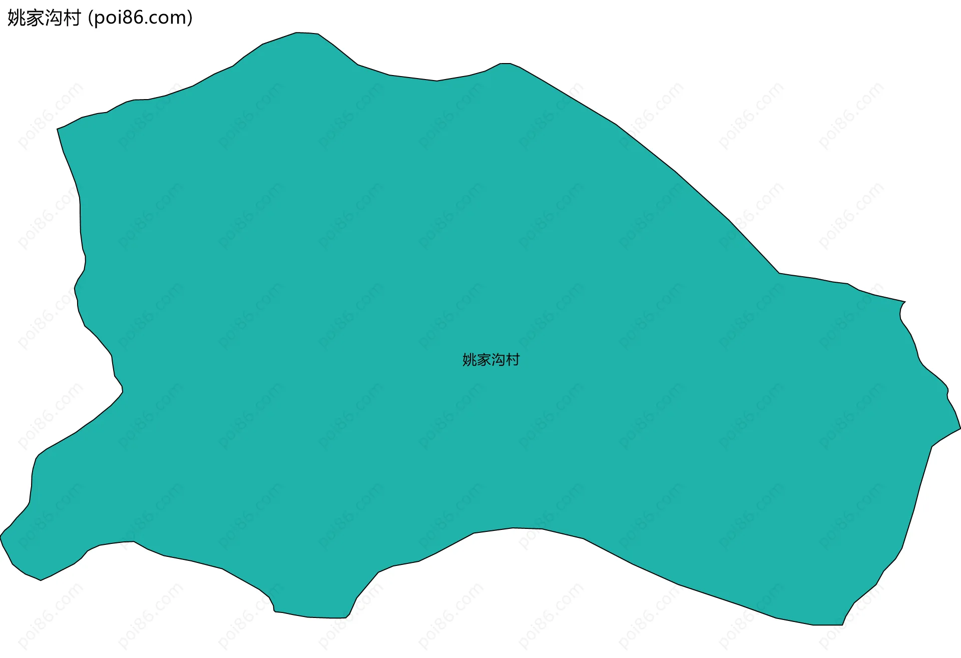 姚家沟村边界地图