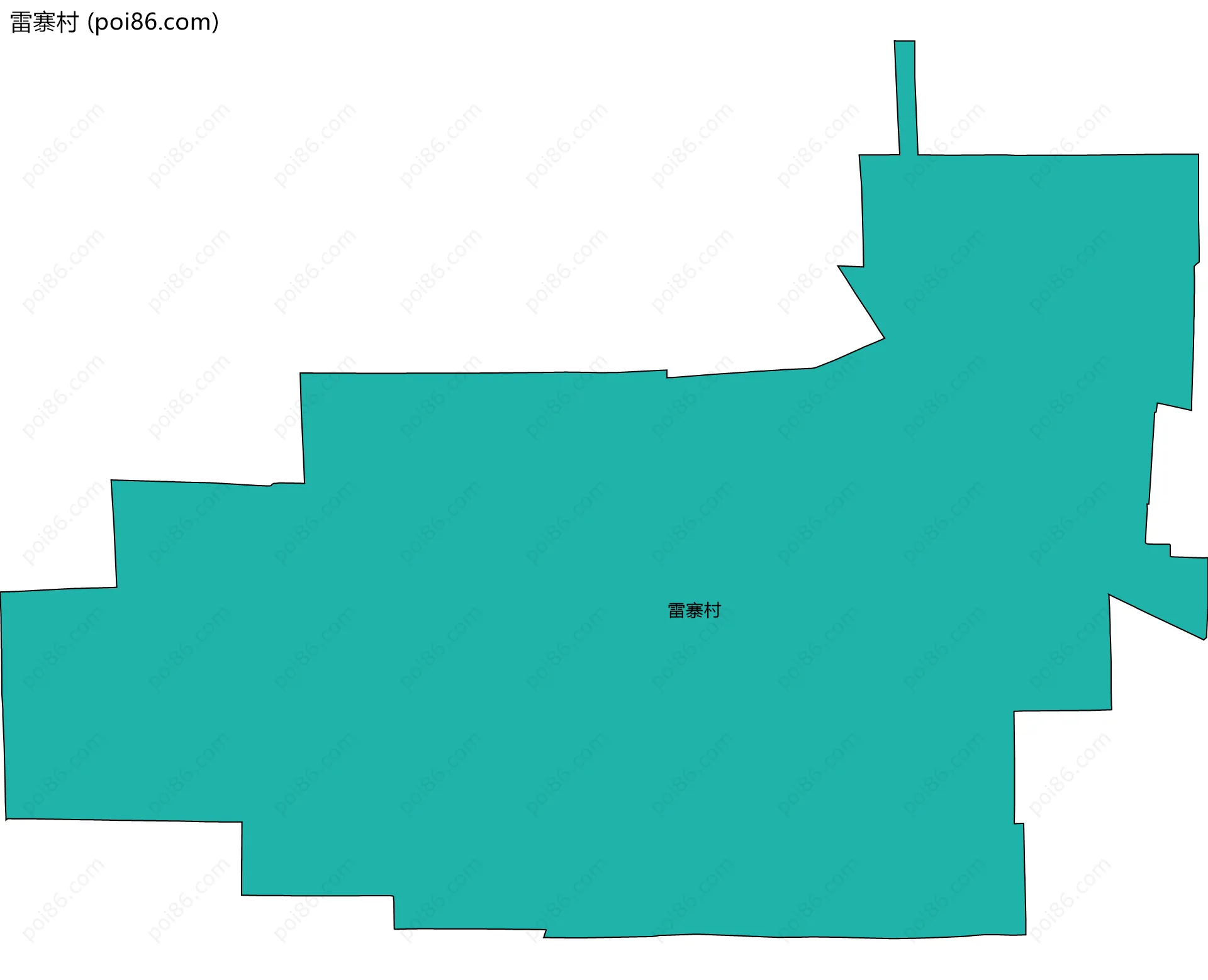 雷寨村边界地图