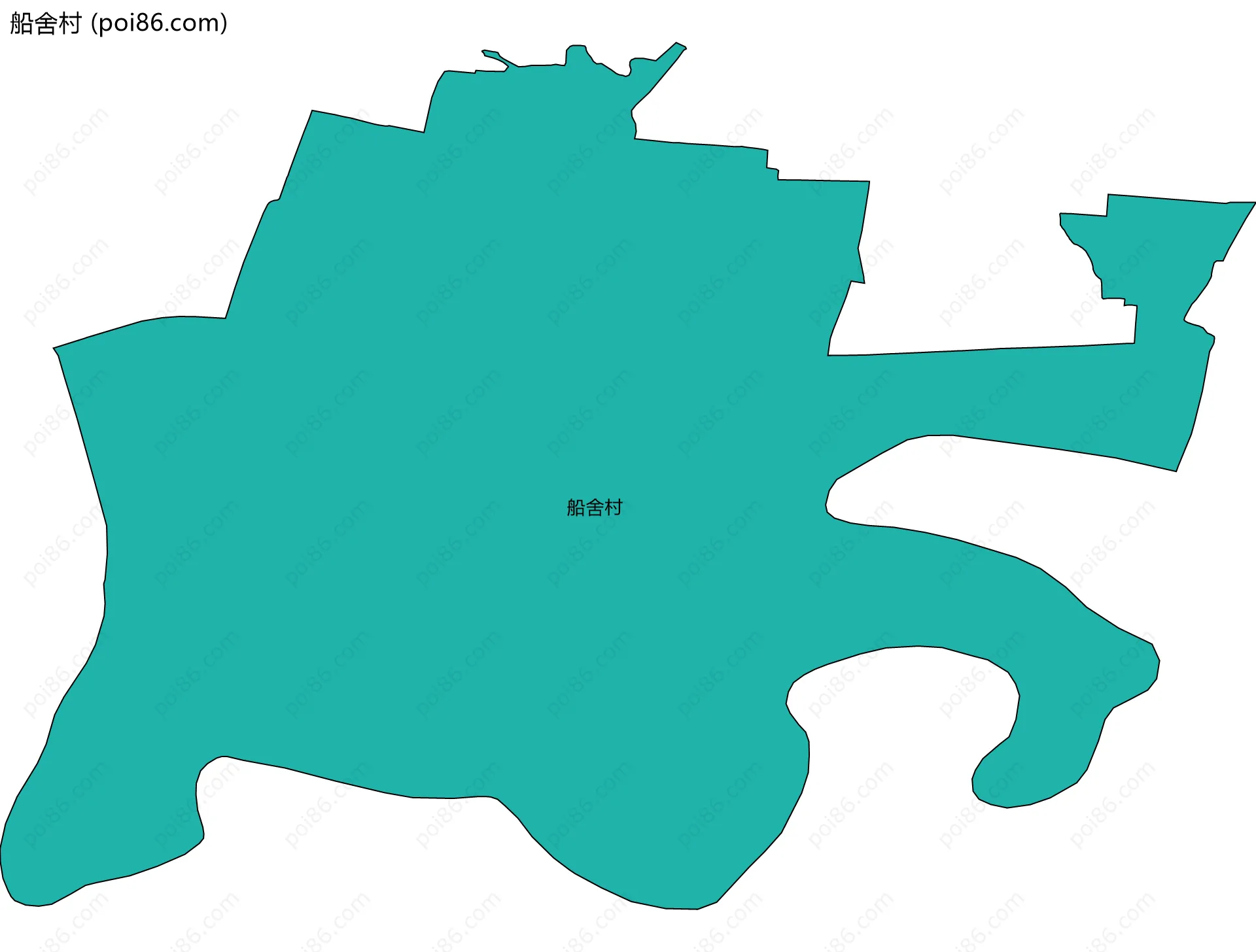 船舍村边界地图