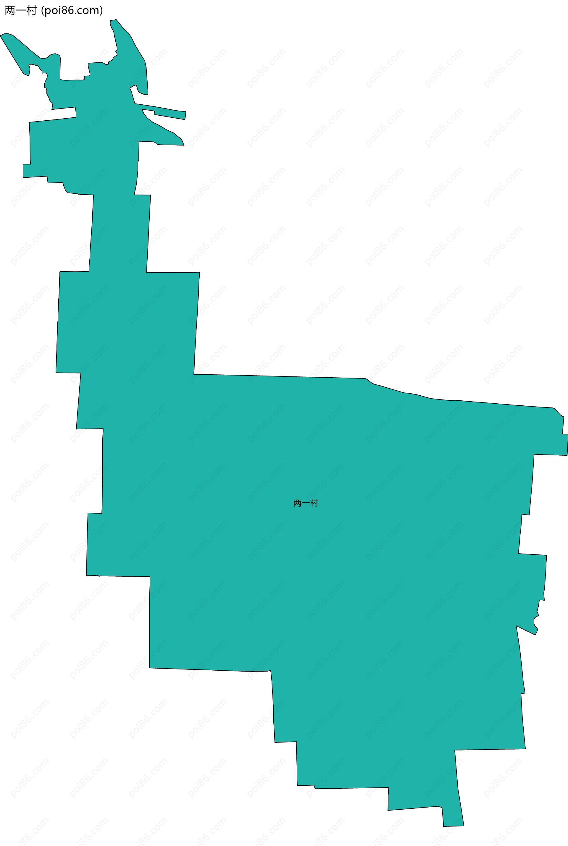 两一村边界地图