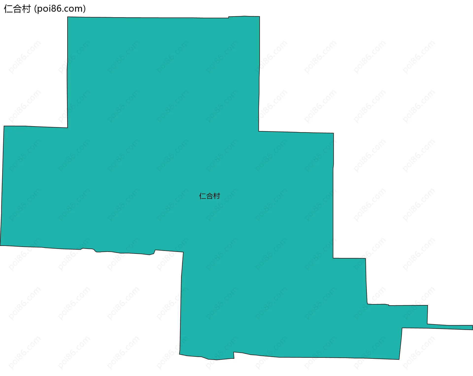 仁合村边界地图