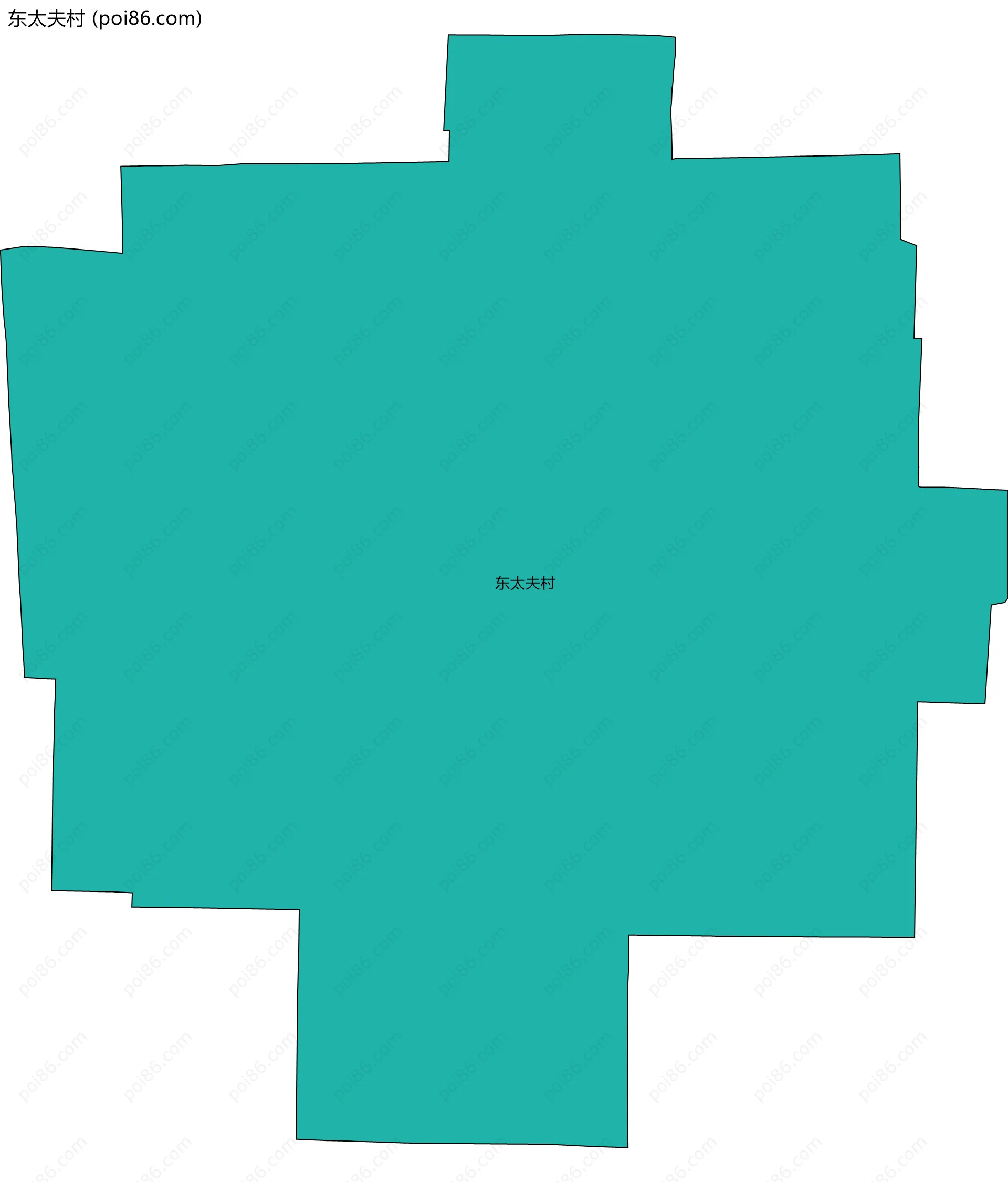 东太夫村边界地图