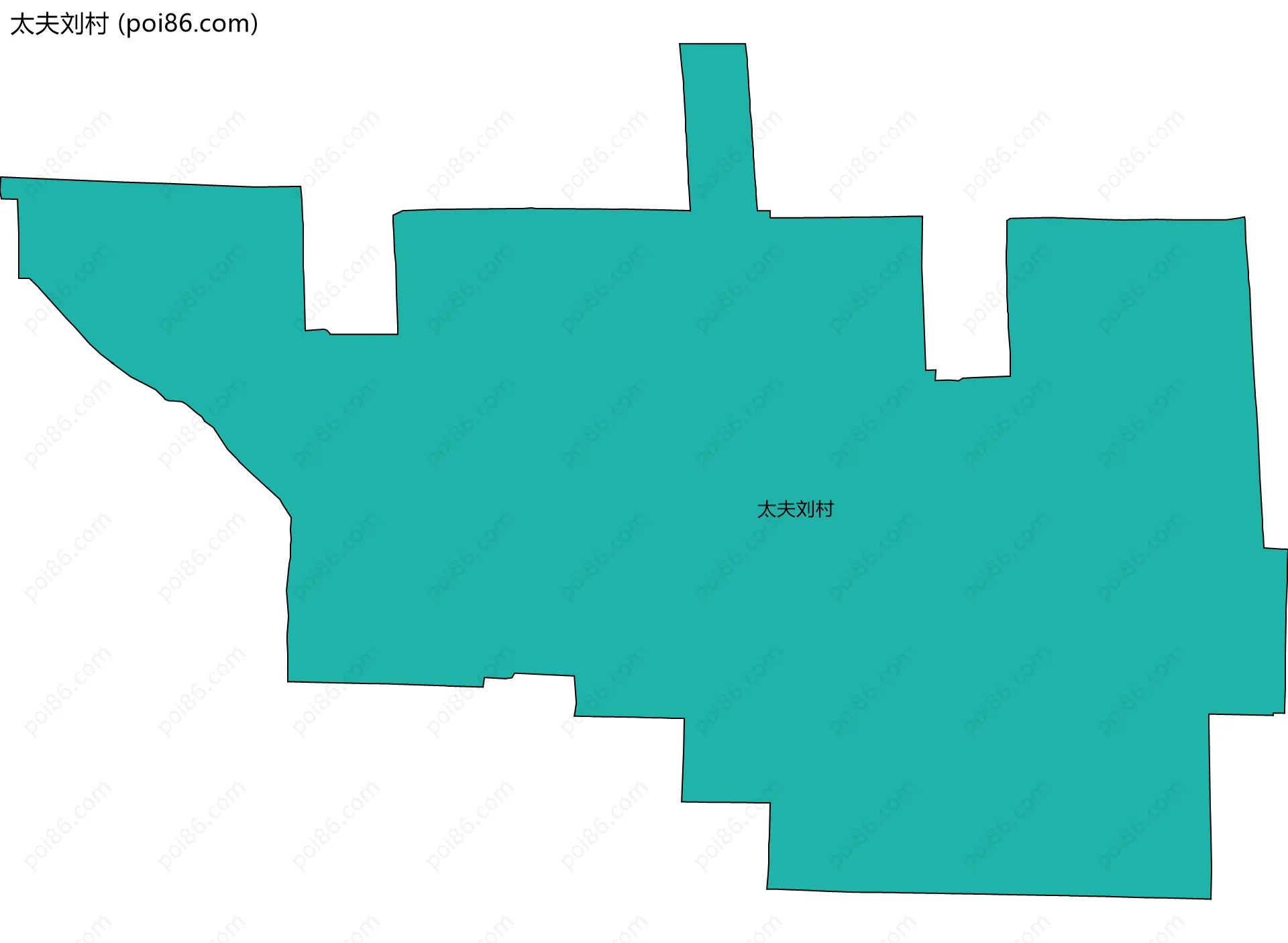 太夫刘村边界地图