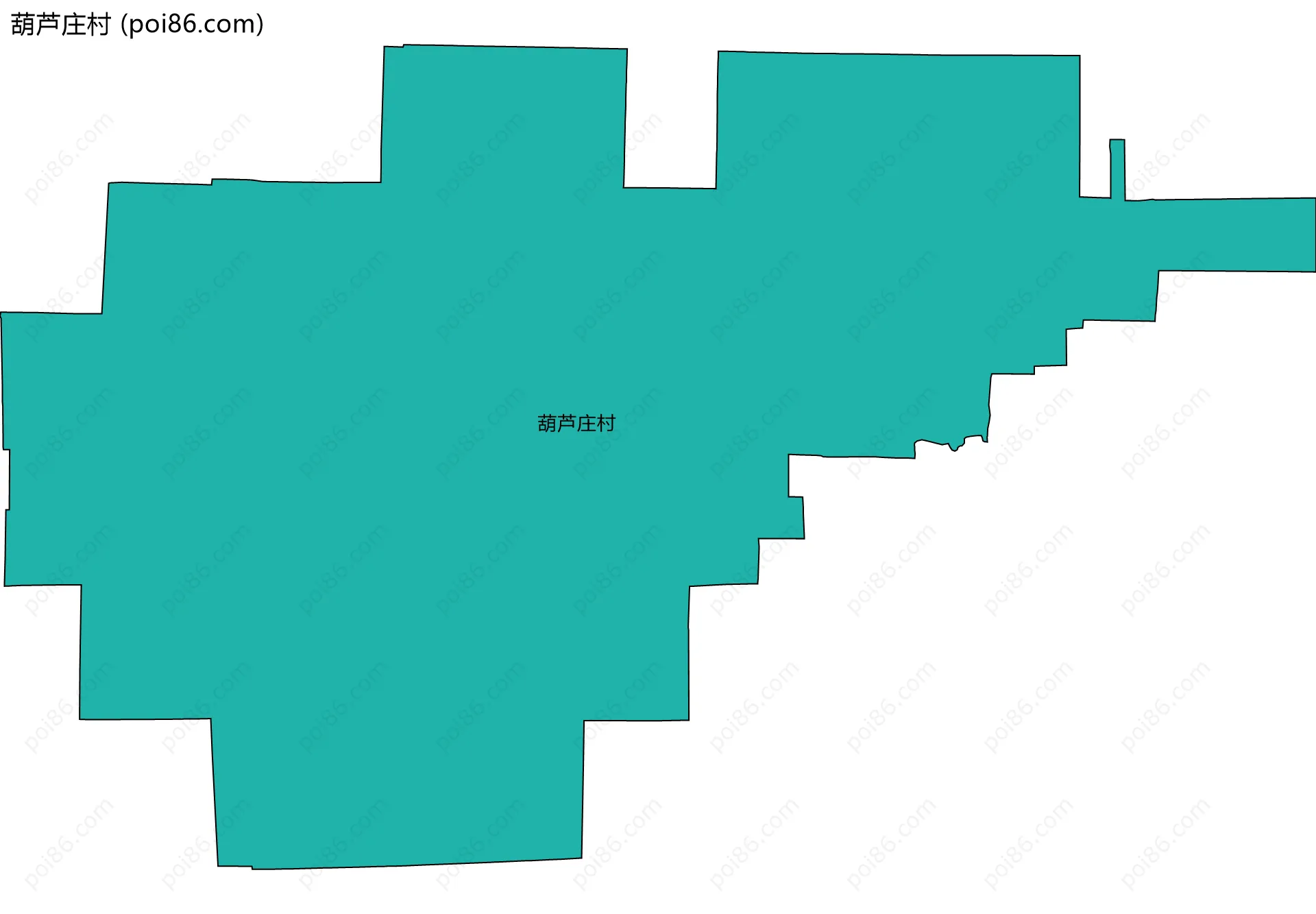 葫芦庄村边界地图