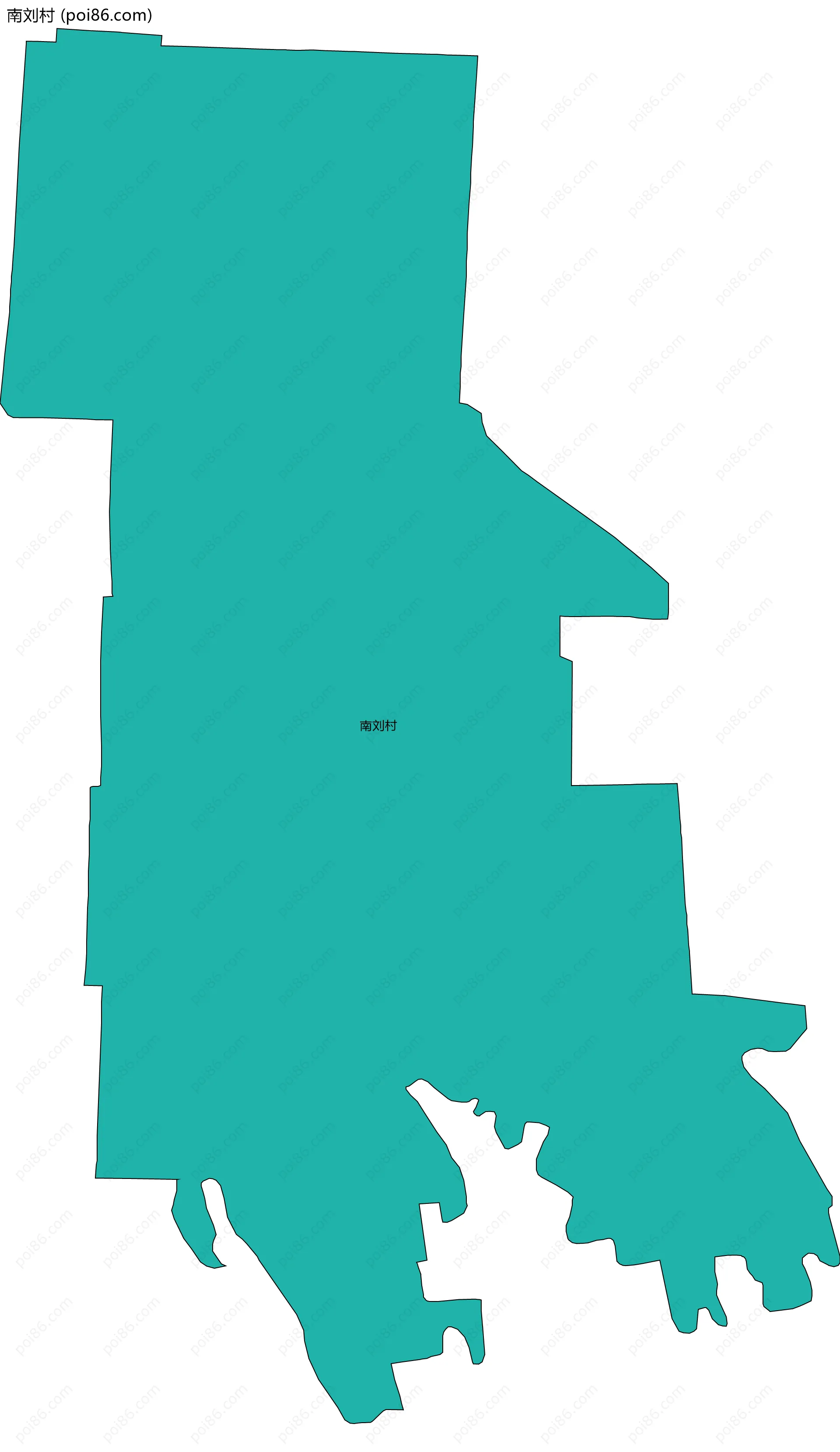 南刘村边界地图