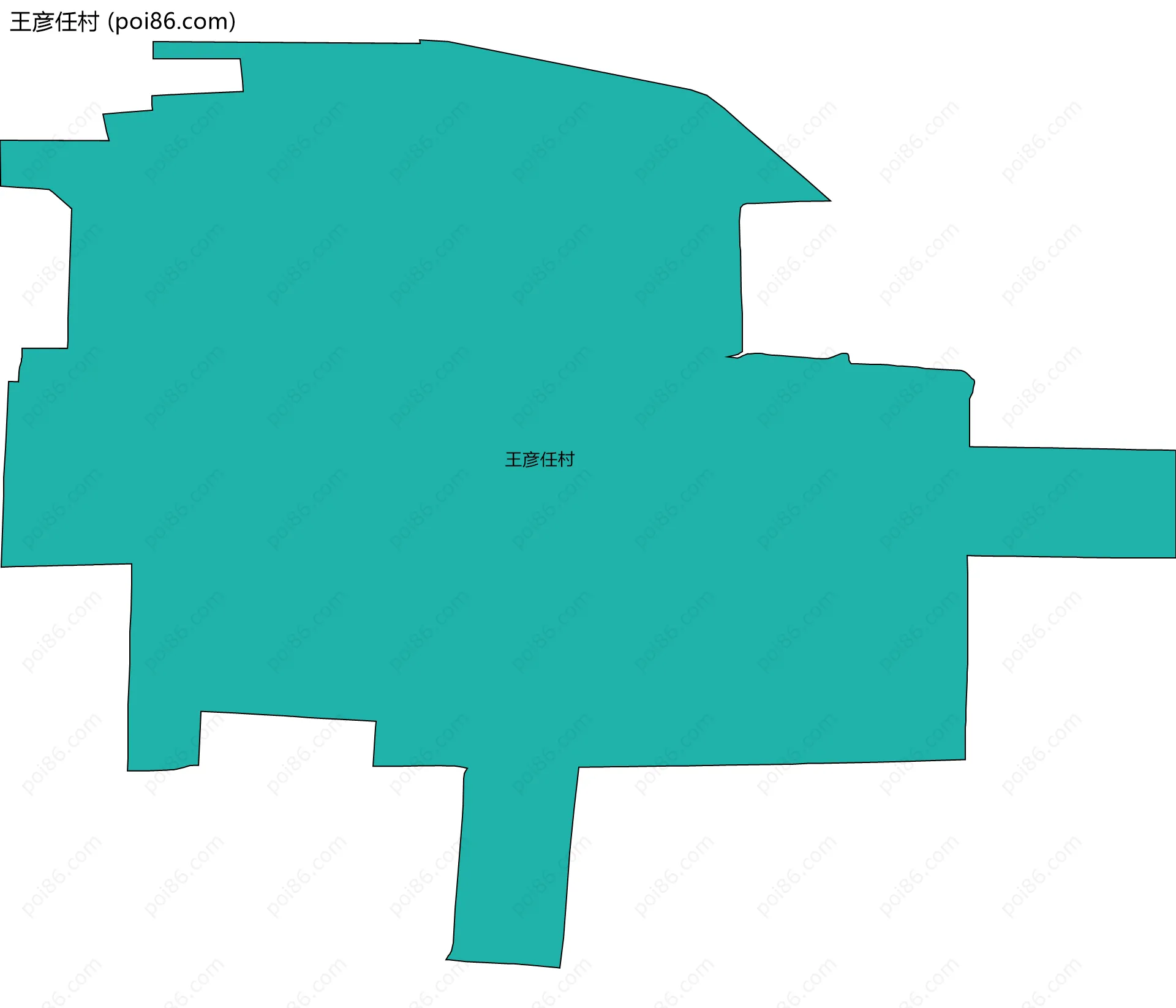 王彦任村边界地图