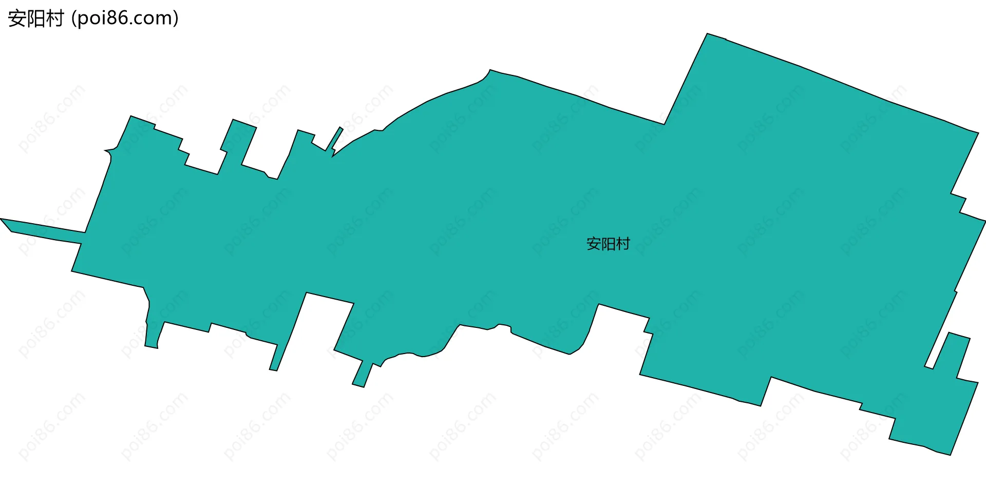 安阳村边界地图