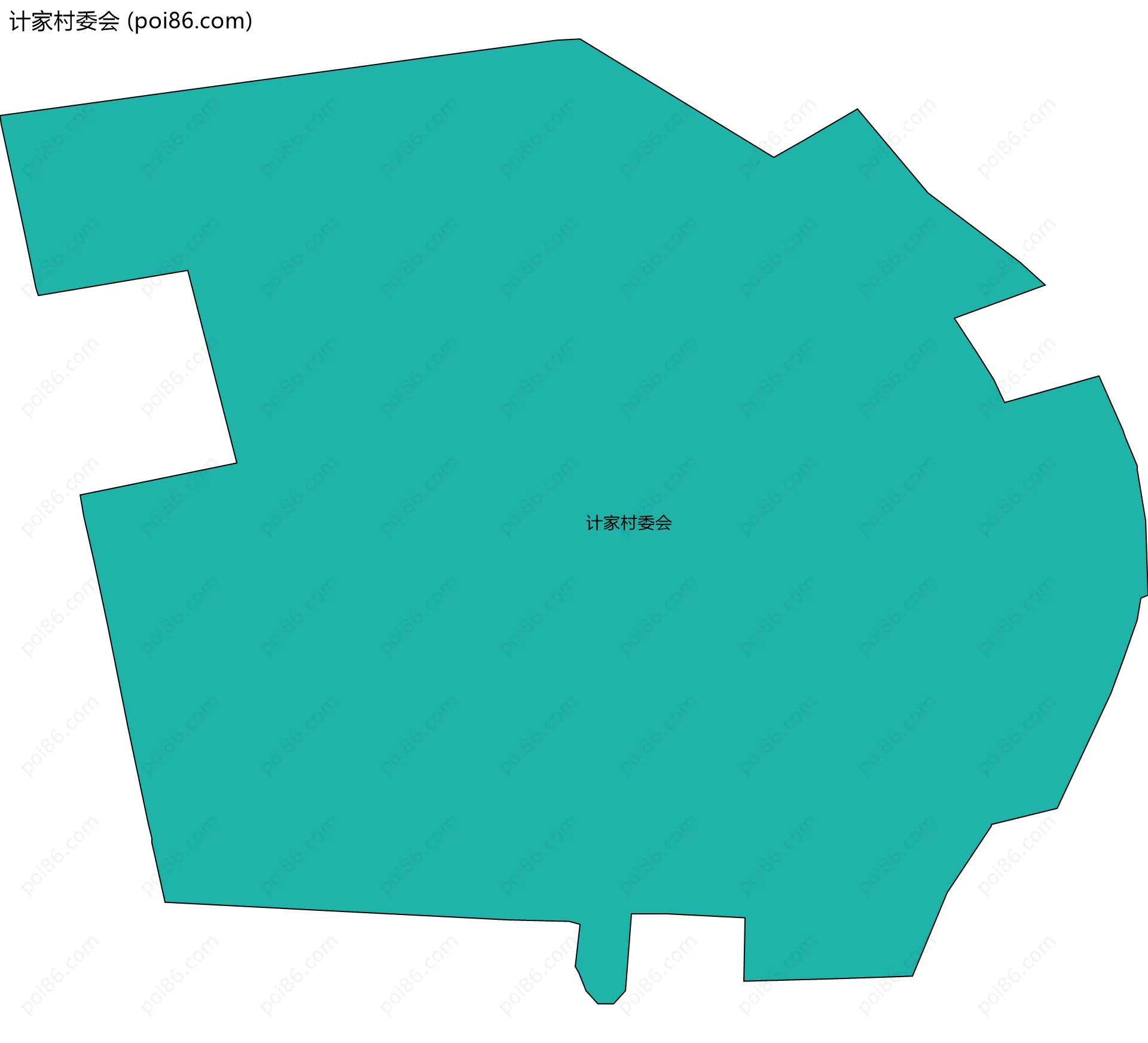计家村委会边界地图
