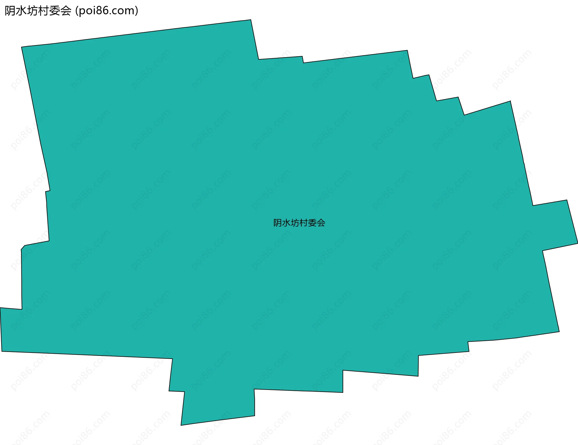 阴水坊村委会边界地图