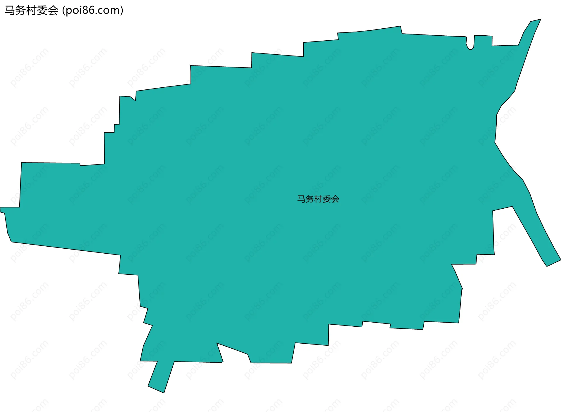 马务村委会边界地图