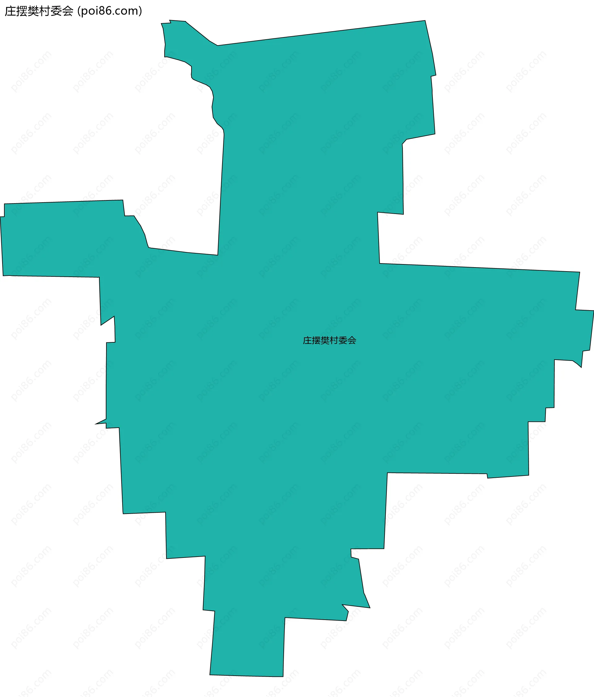 庄摆樊村委会边界地图