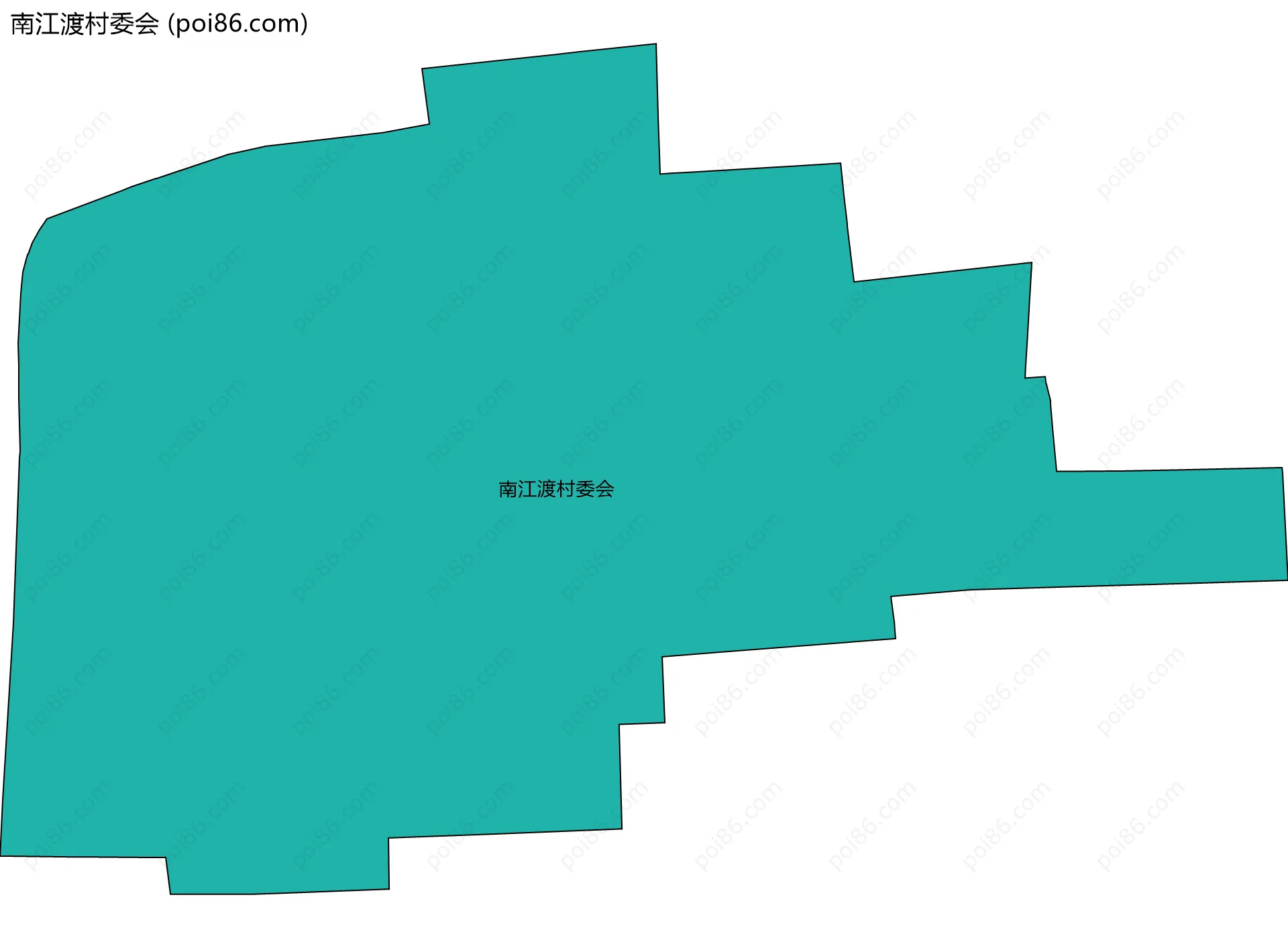 南江渡村委会边界地图