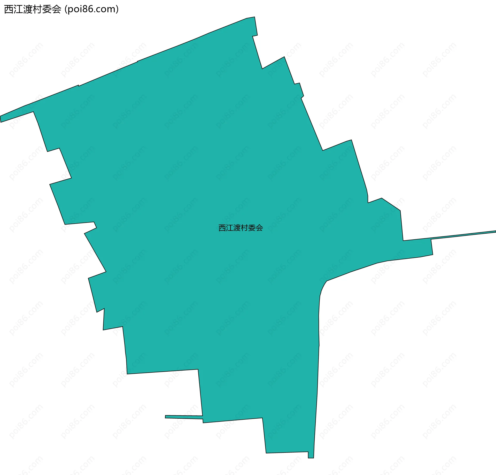 西江渡村委会边界地图
