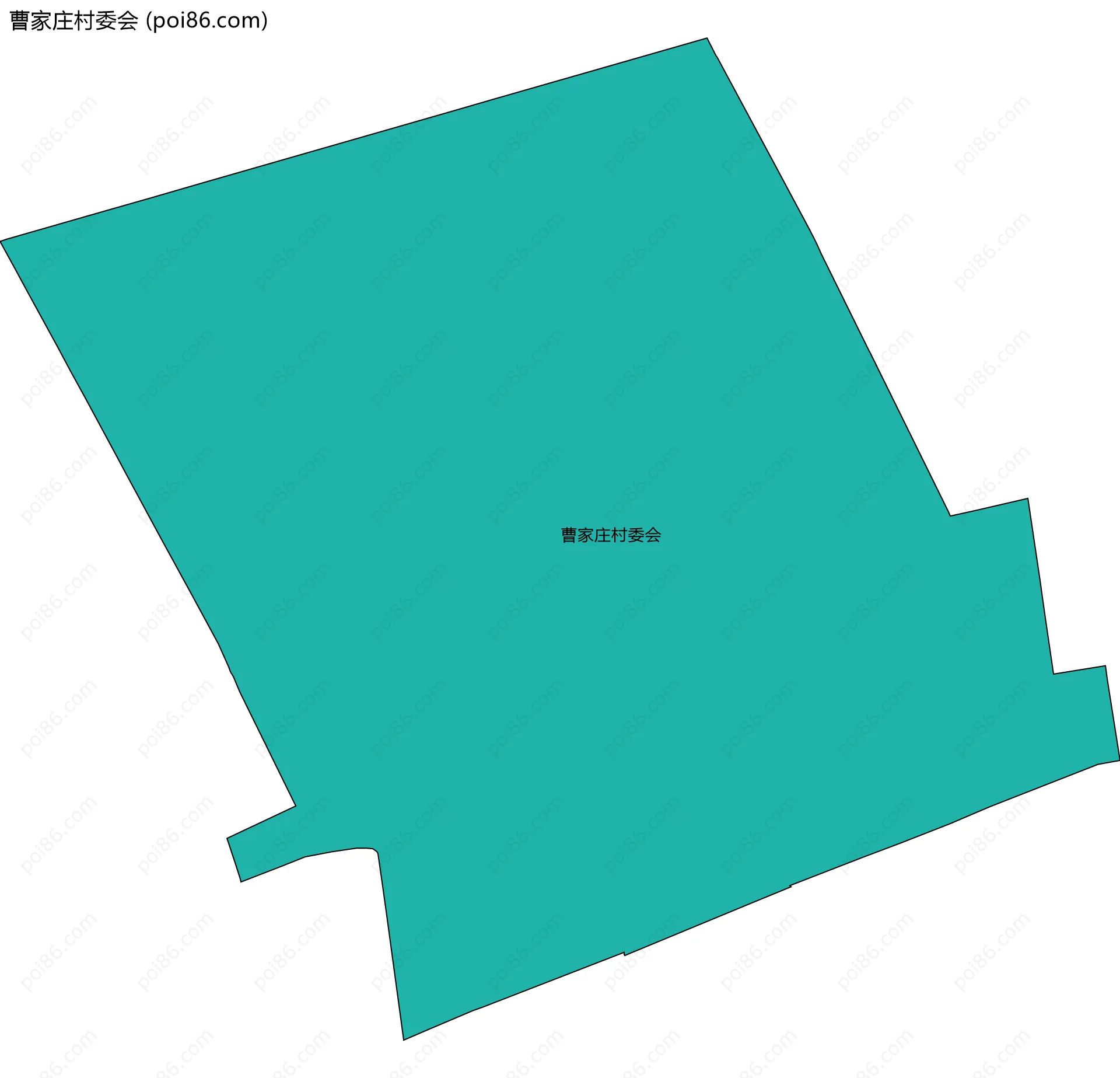 曹家庄村委会边界地图