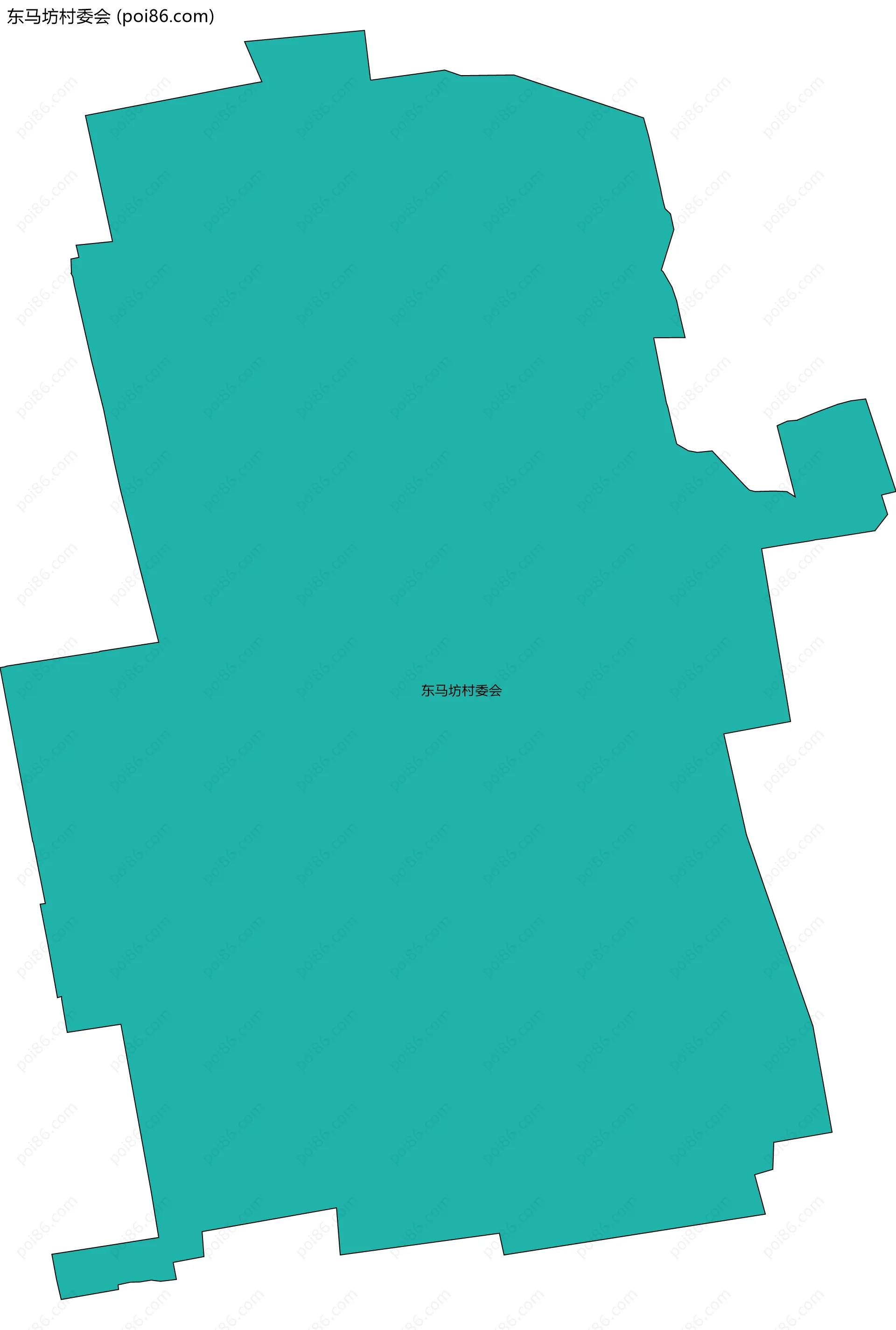 东马坊村委会边界地图