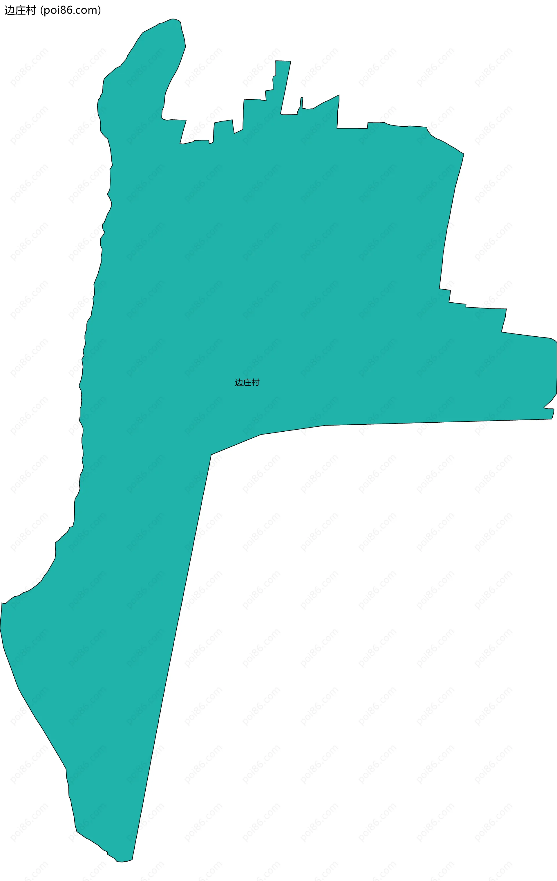 边庄村边界地图