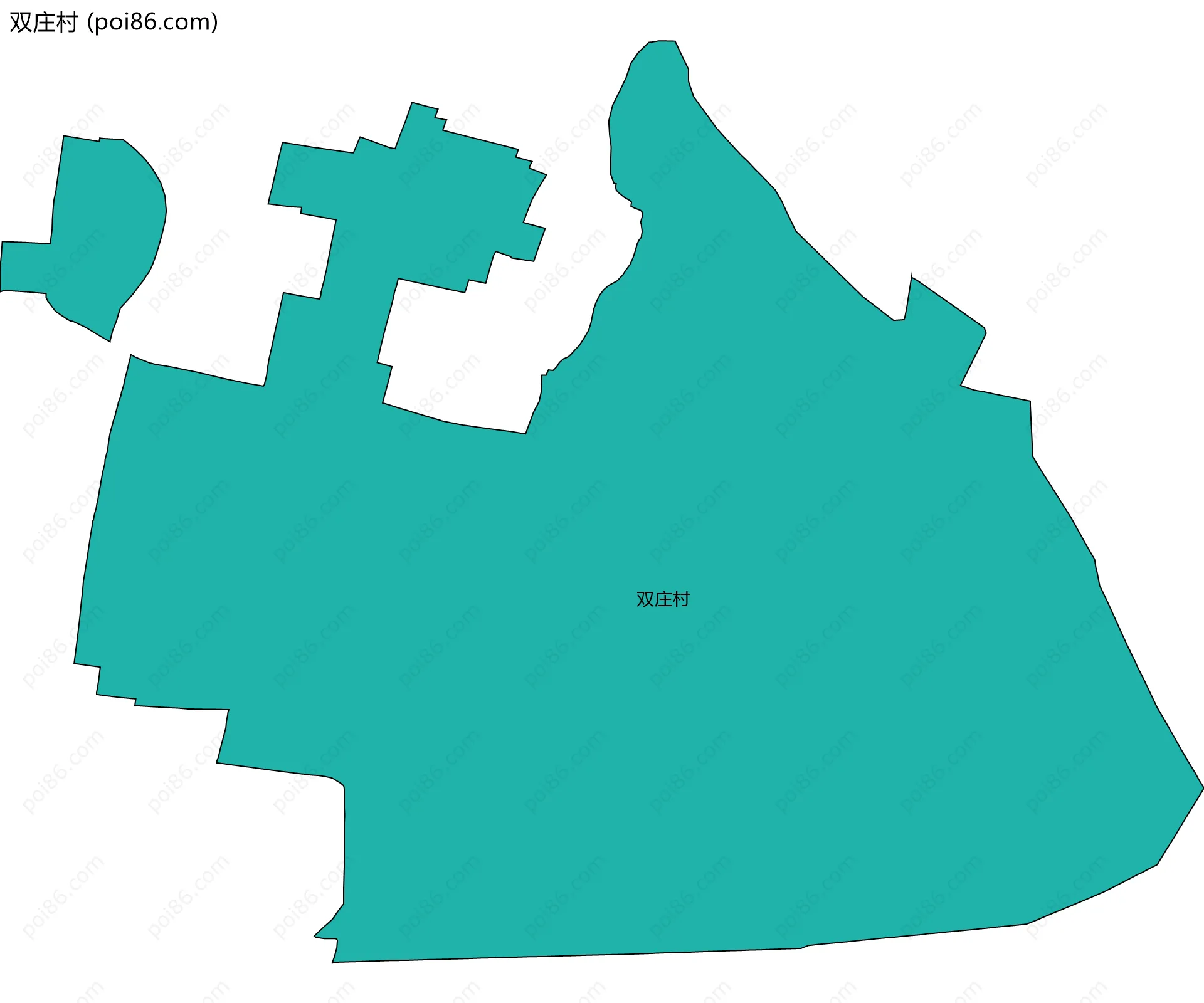 双庄村边界地图