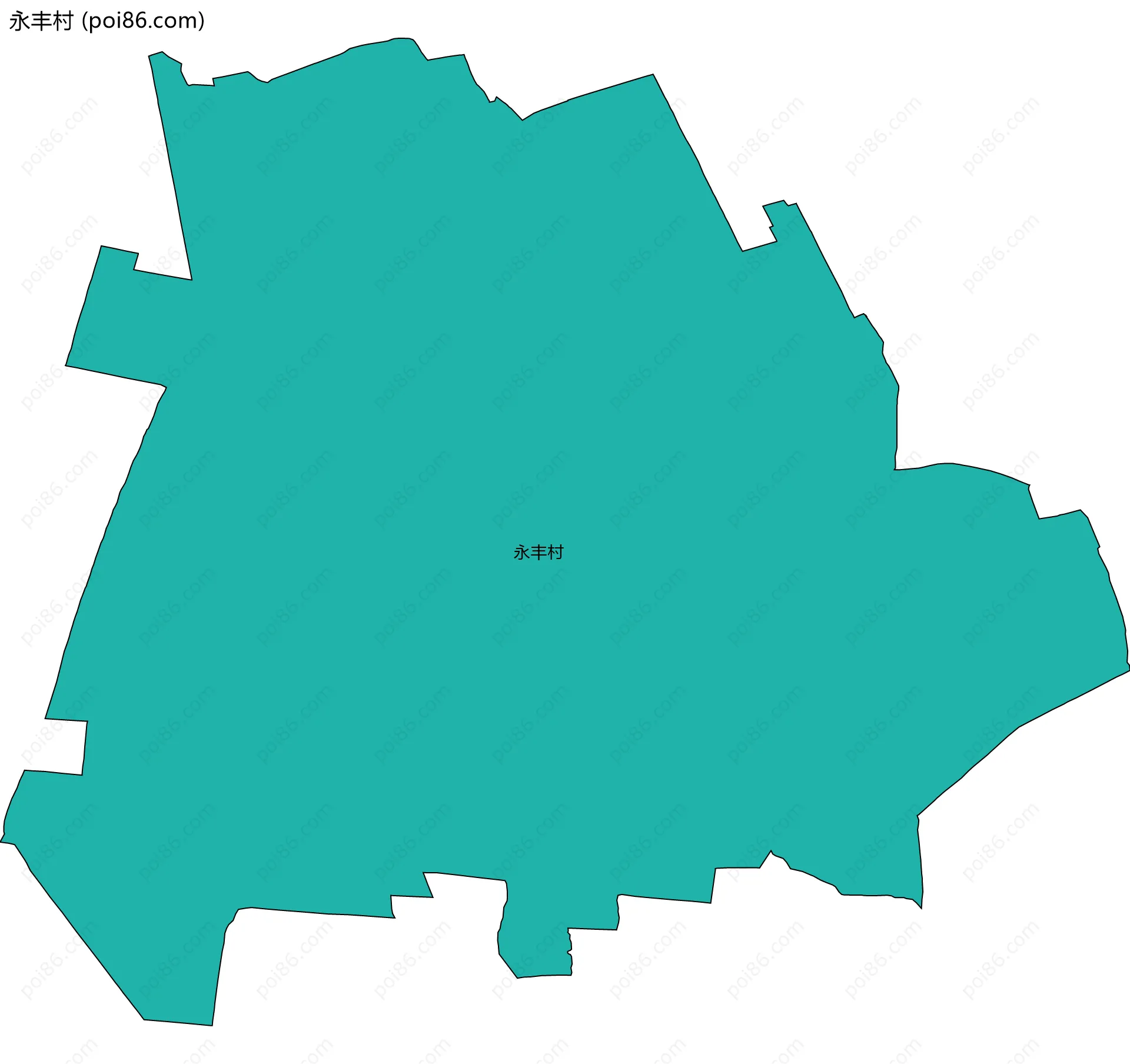 永丰村边界地图
