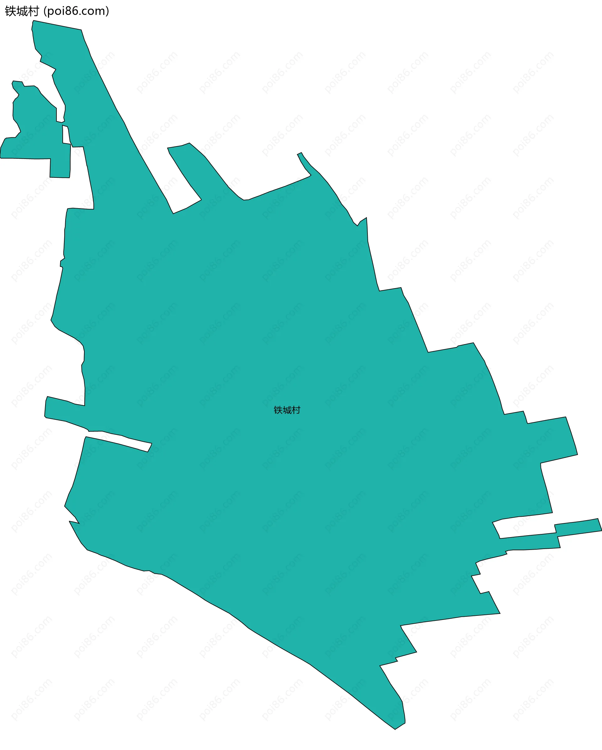 铁城村边界地图