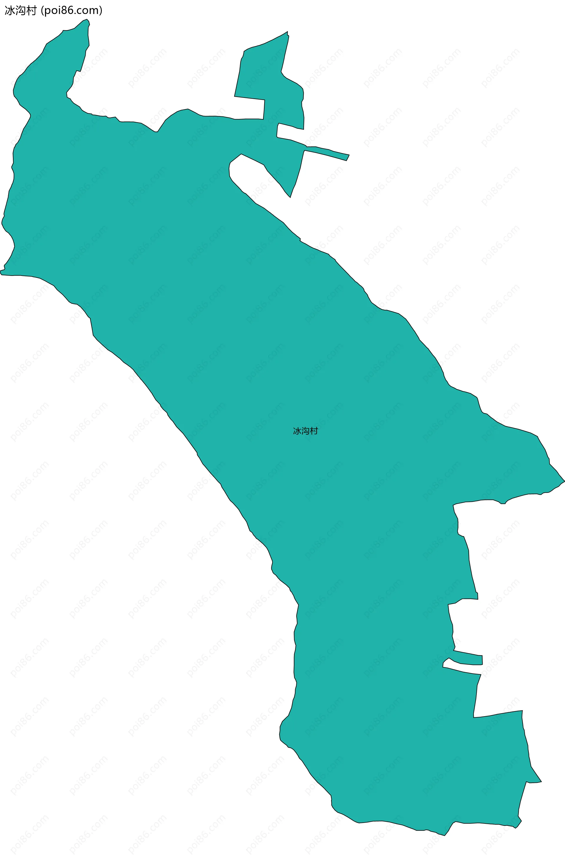 冰沟村边界地图