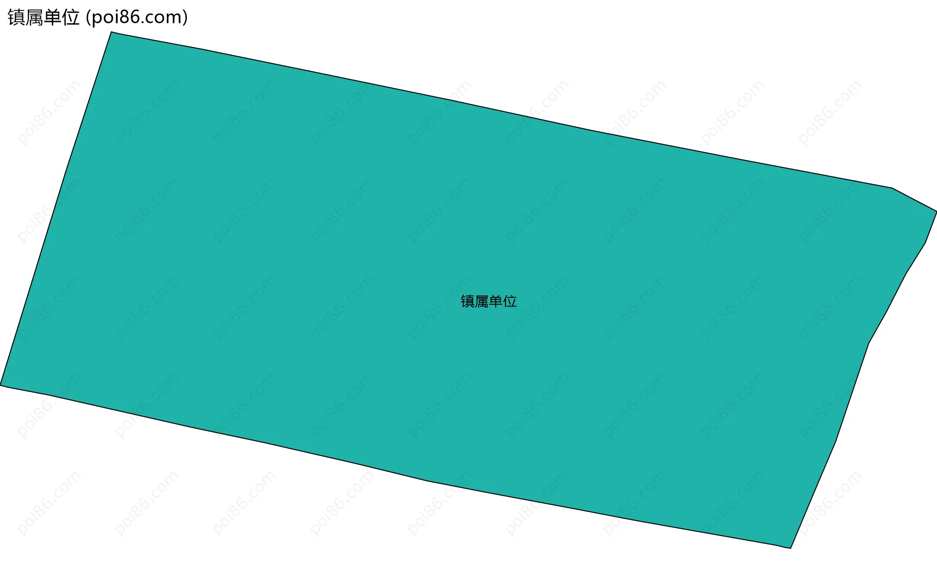 镇属单位边界地图